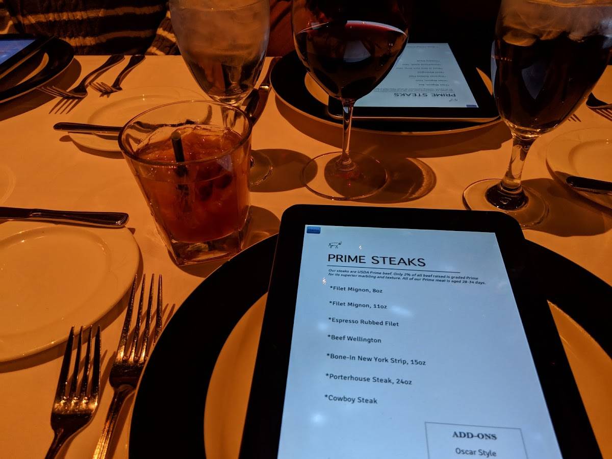 Menu at The Chop House Grand Rapids steakhouse, Grand Rapids
