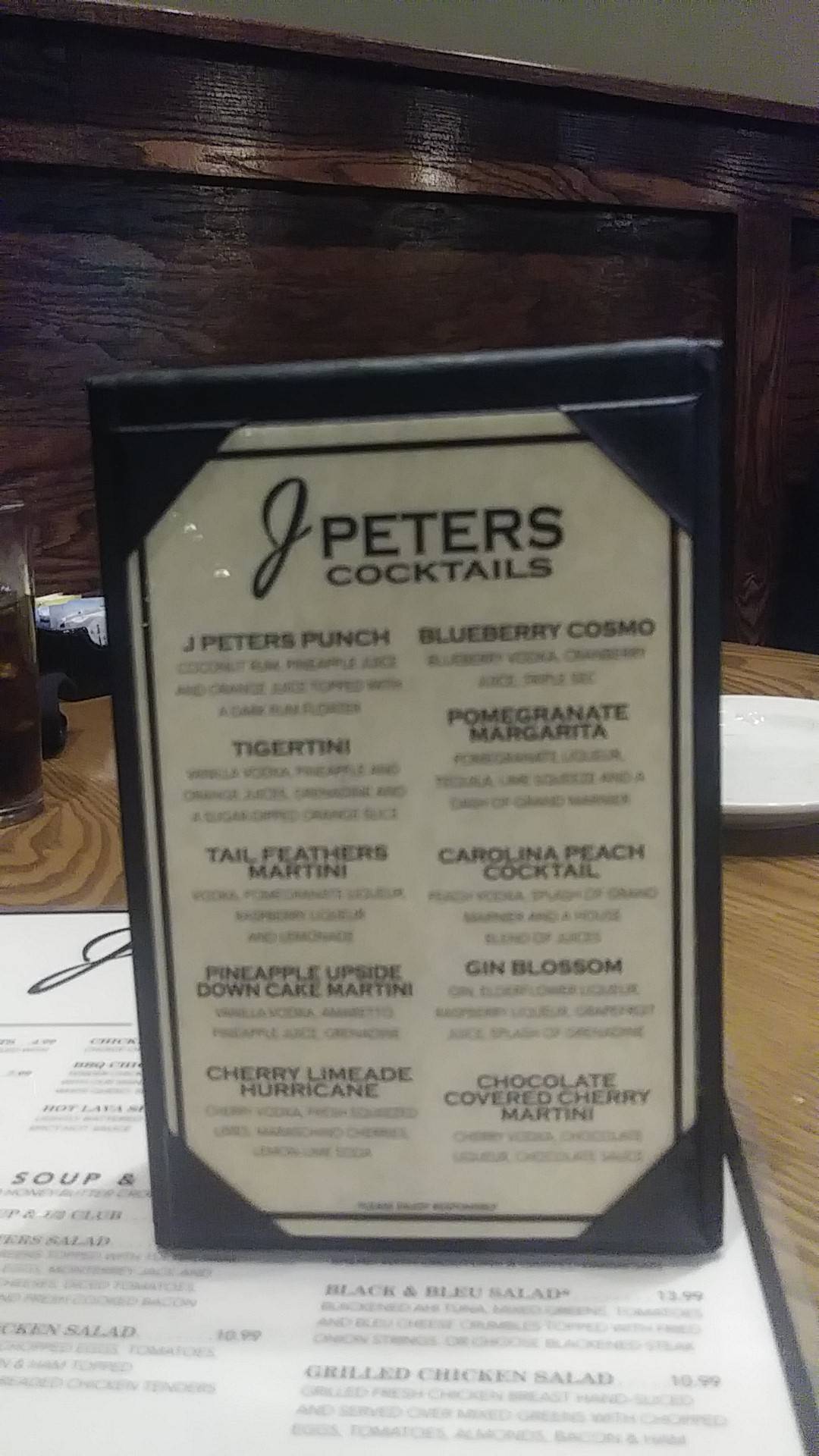 Menu at J.R. Cash's Grill & Bar, Mount Holly
