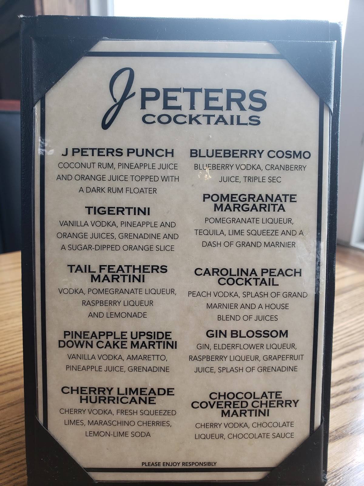 Menu at J.R. Cash's Grill & Bar, Mount Holly
