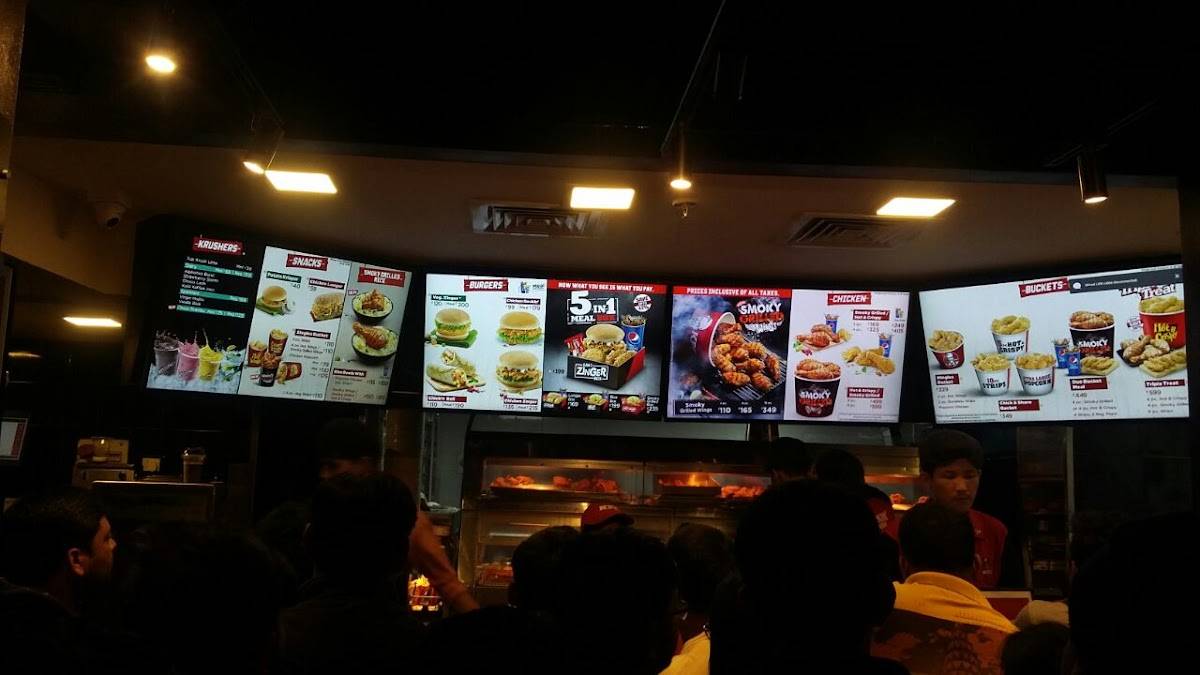 Menu at KFC, Agartala, KFC Restaurant