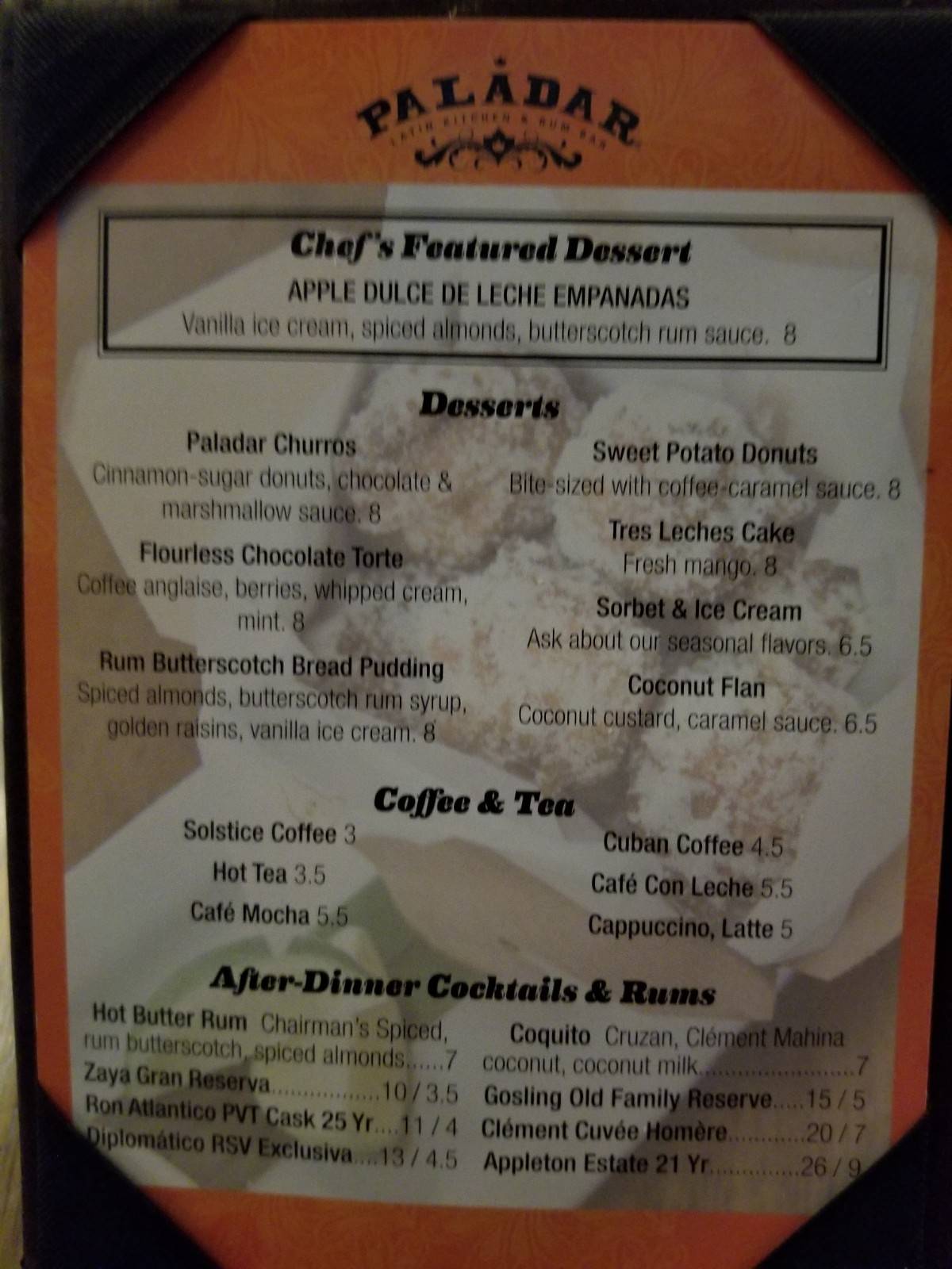 Menu at Paladar Latin Kitchen King of Prussia pub & bar, King of Prussia