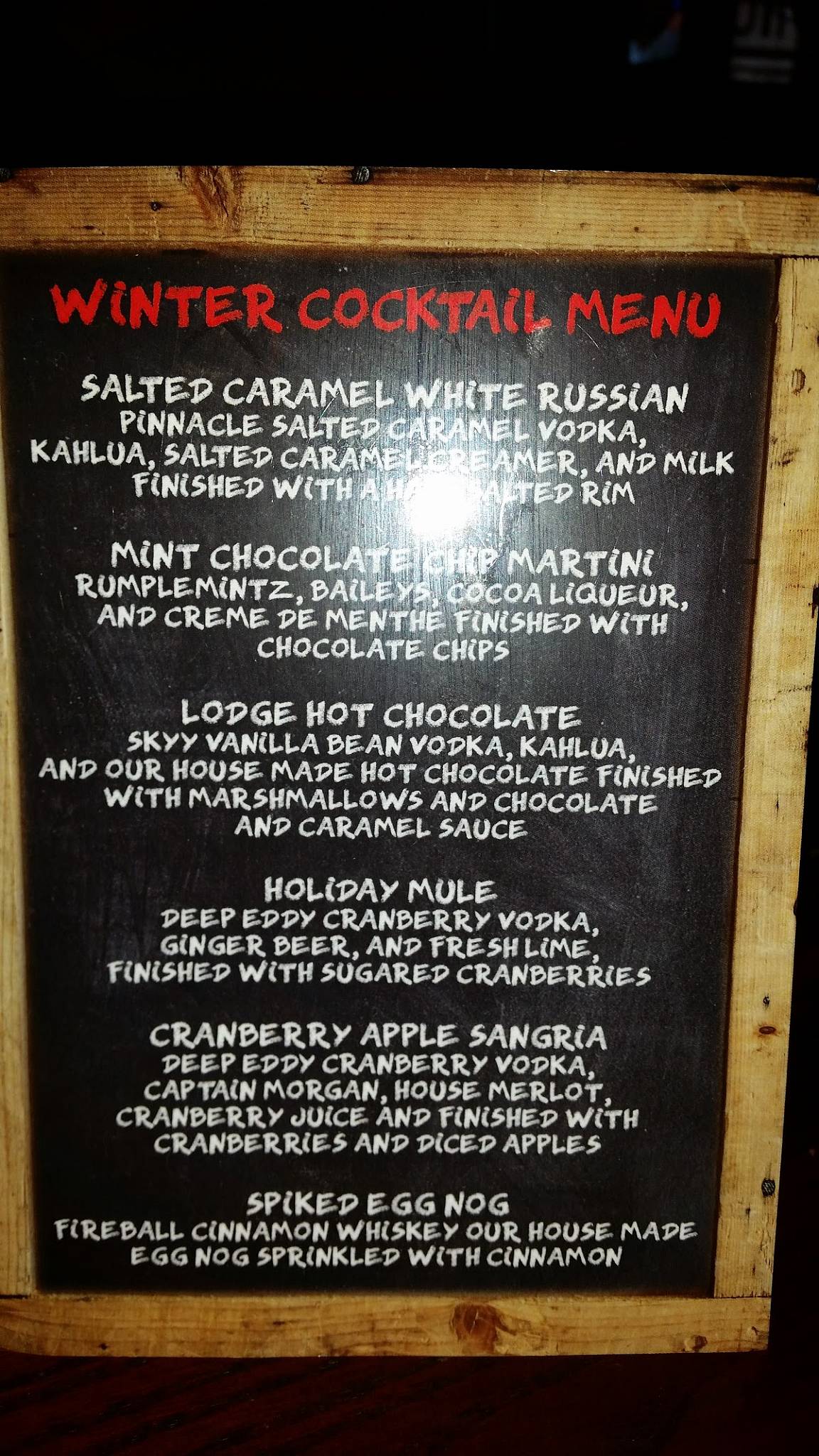 Menu at Gunpowder Lodge pub & bar, Kingsville