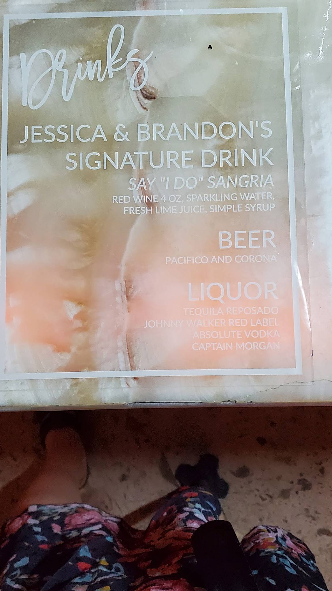 Menu at Mangos Beach Club, Puerto Vallarta