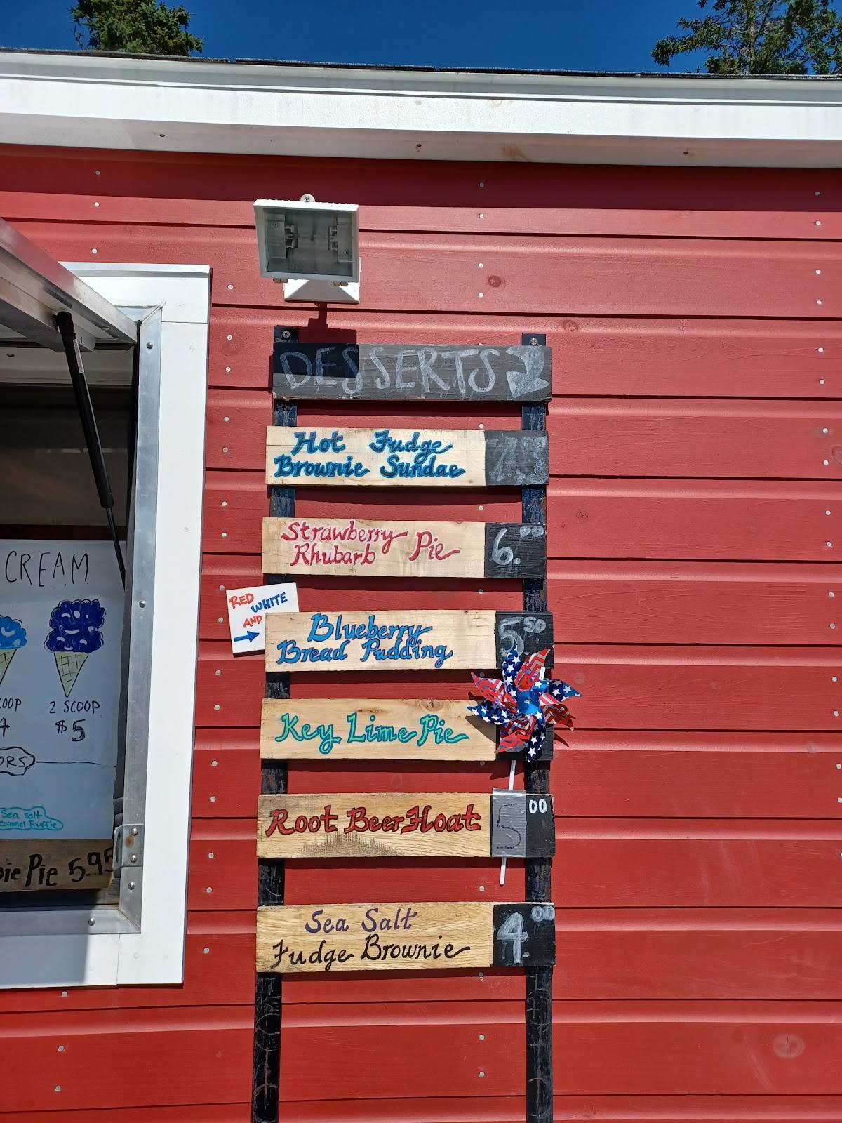 Menu at McLoons Lobster Shack restaurant, South Thomaston