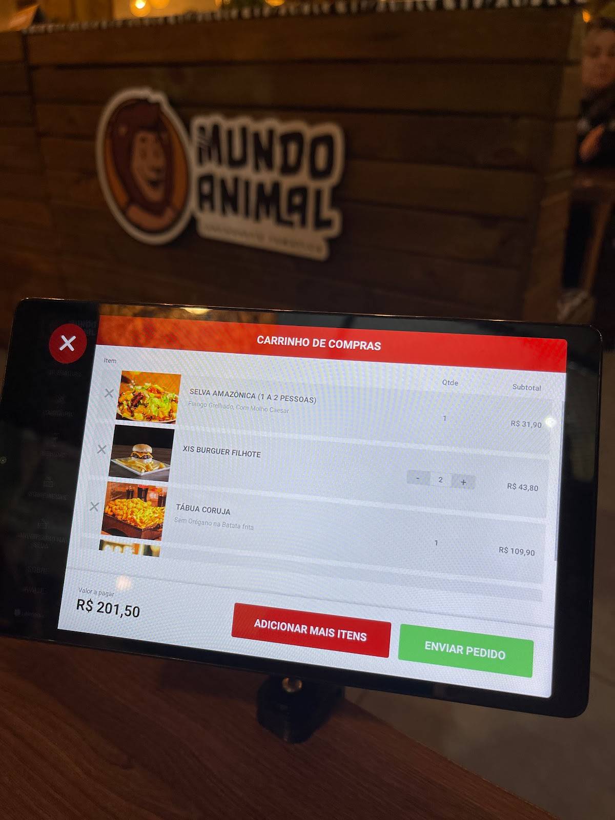 Menu em Mundo Animal Lanchonete Temática - São Paulo (Freguesia do Ó ...