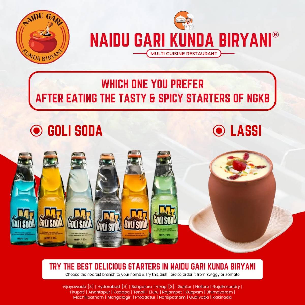 Menu At Naidu Gari Kunda Biryani Gachibowli Hyderabad