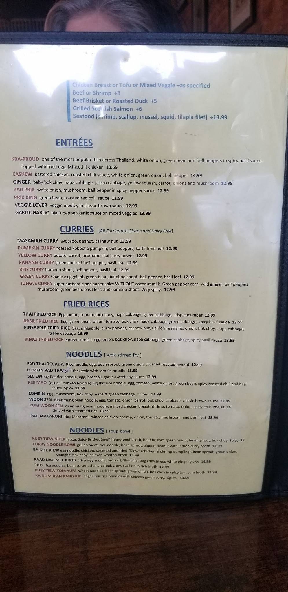 Menu at Garlic Thai Cuisine and Sushi Bar, Newnan