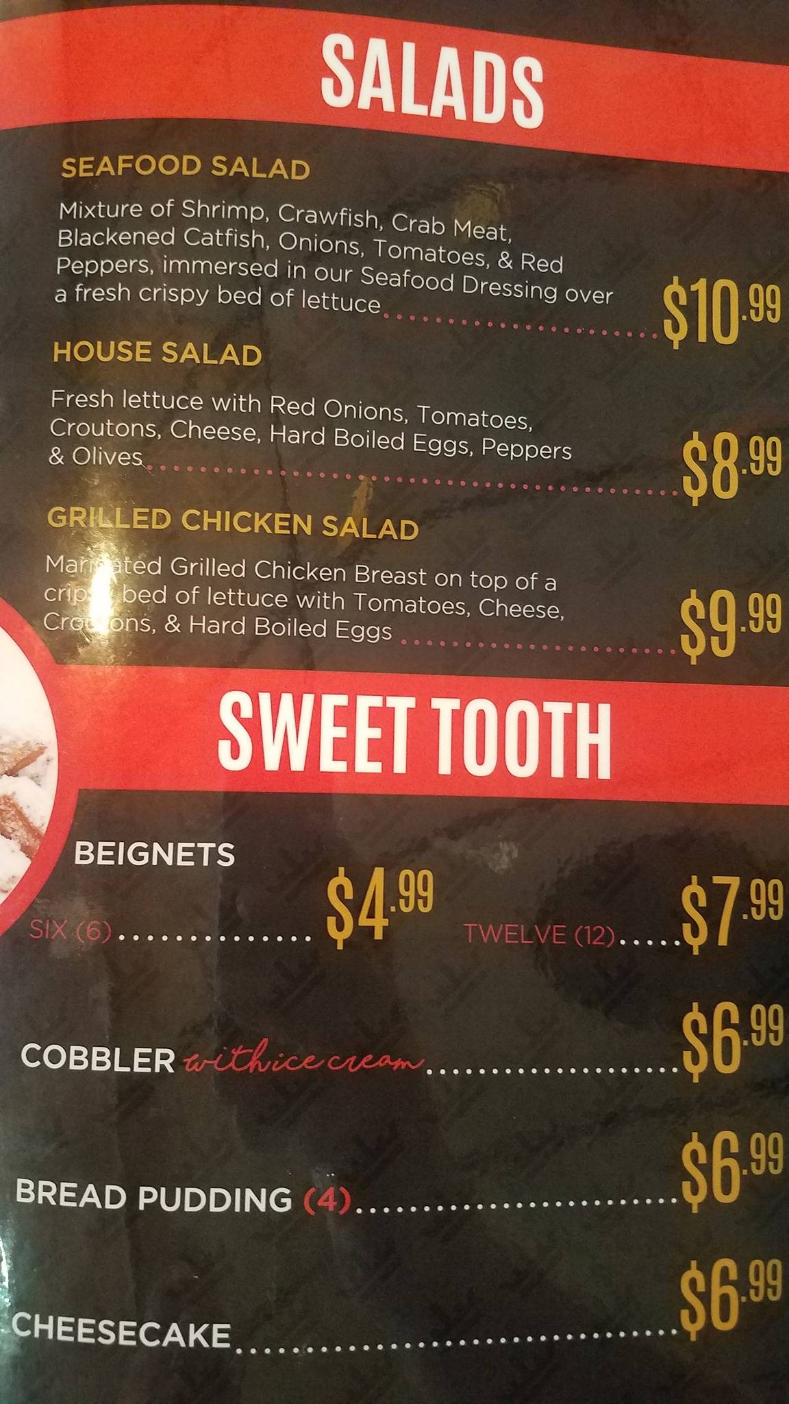 Menu at Cajun King Restaurant and Bar, Warr Acres, NW 63rd St