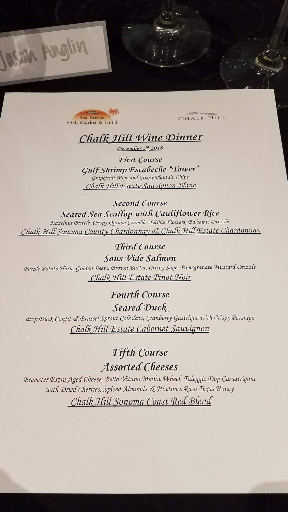 Menu at Sea Breeze Fish Market & Grill pub & bar, Plano