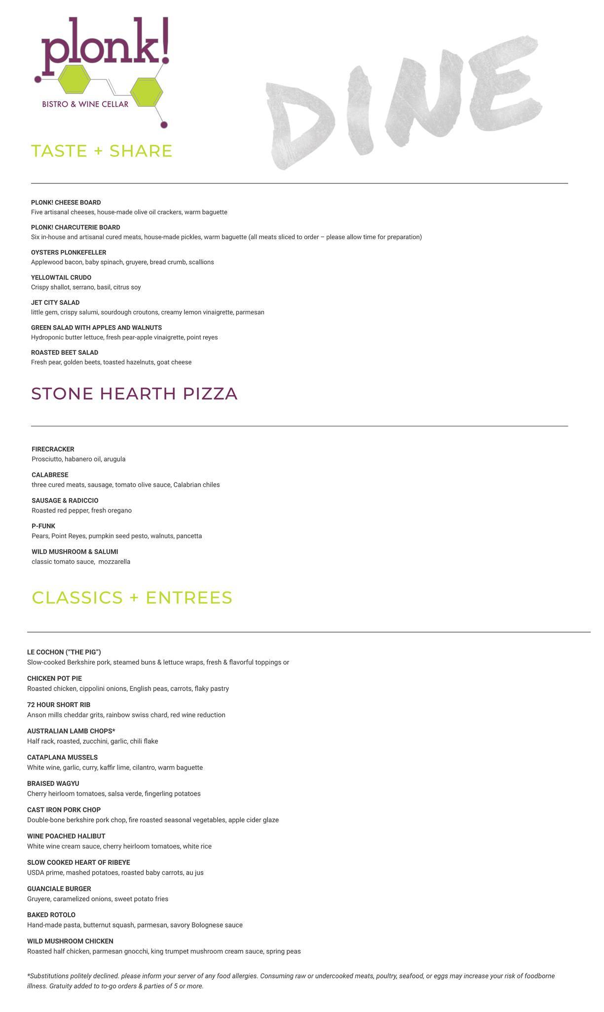 Menu at Plonk! Bistro & Wine Cellar pub & bar, Houston
