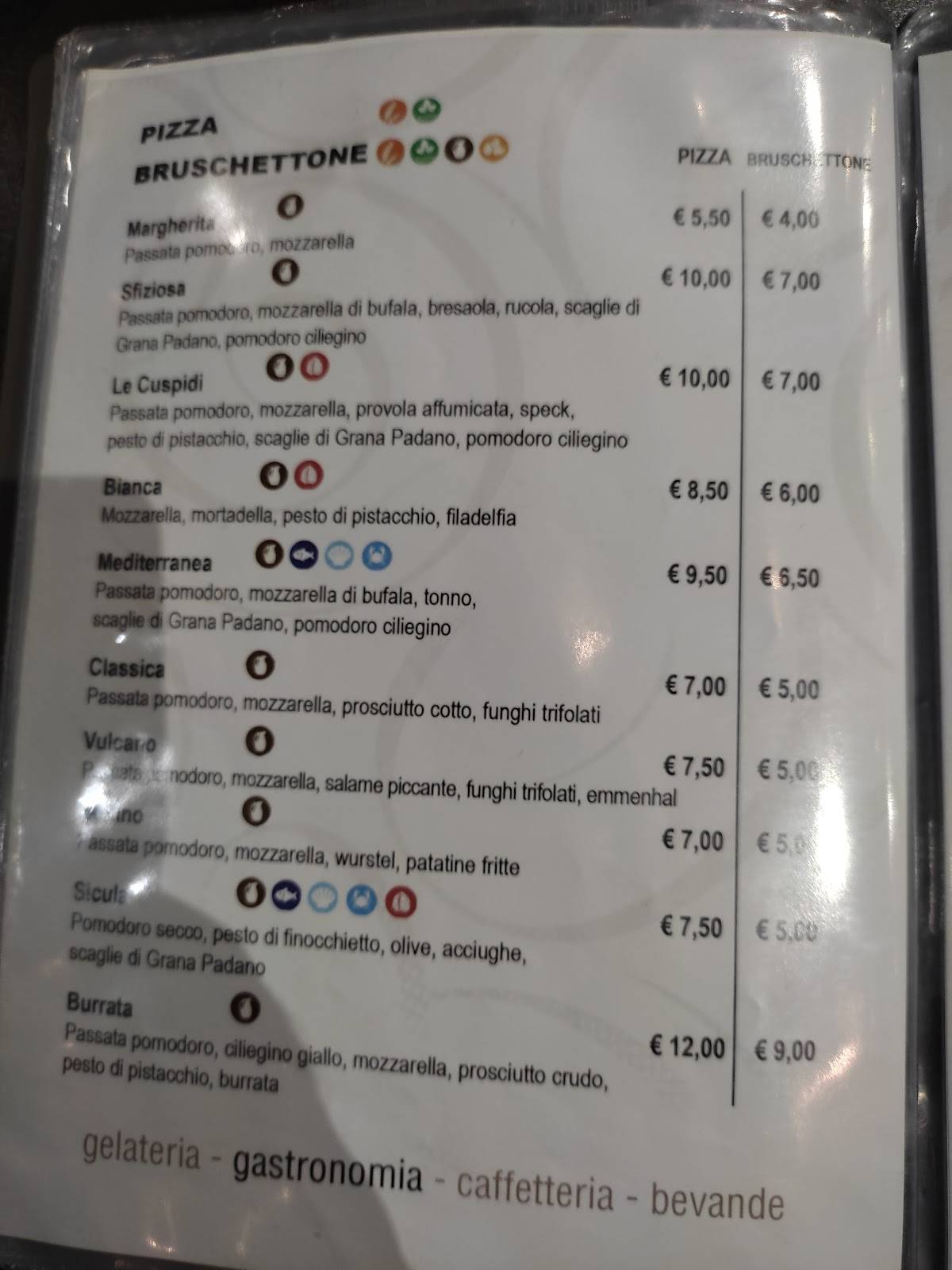 Menu da Le Cuspidi Raffadali pub & bar, Raffadali
