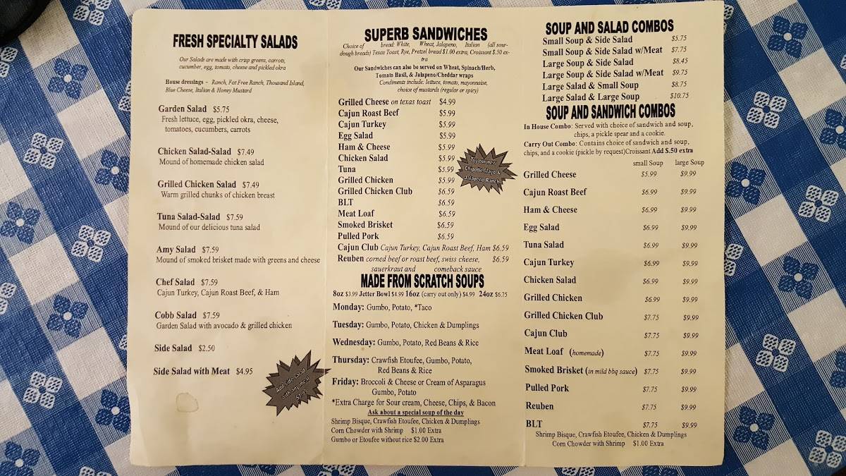 Menu at Ranch House Cafe, Leesville
