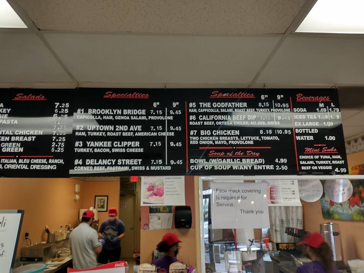 Menu at Quik Stop Subs restaurant, Moreno Valley