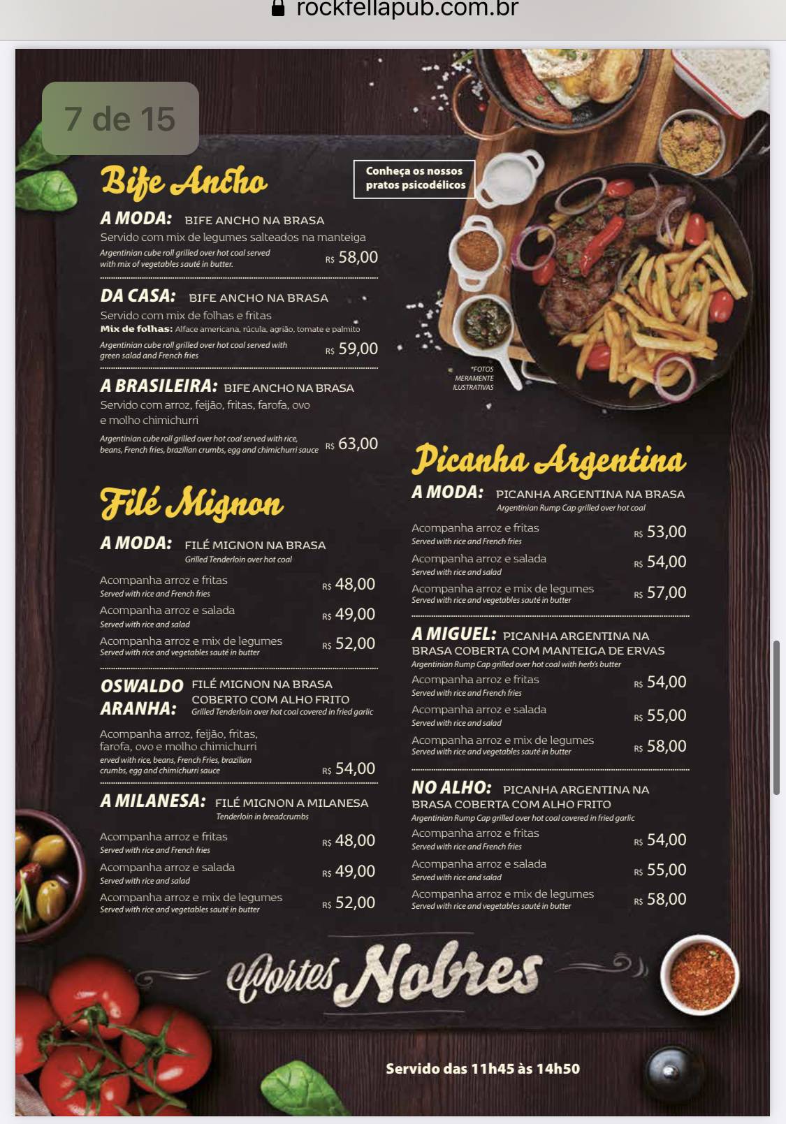 Menu em Rock Fella Fire and Meat (Vila Olímpia) pub & Bar, São Paulo, R