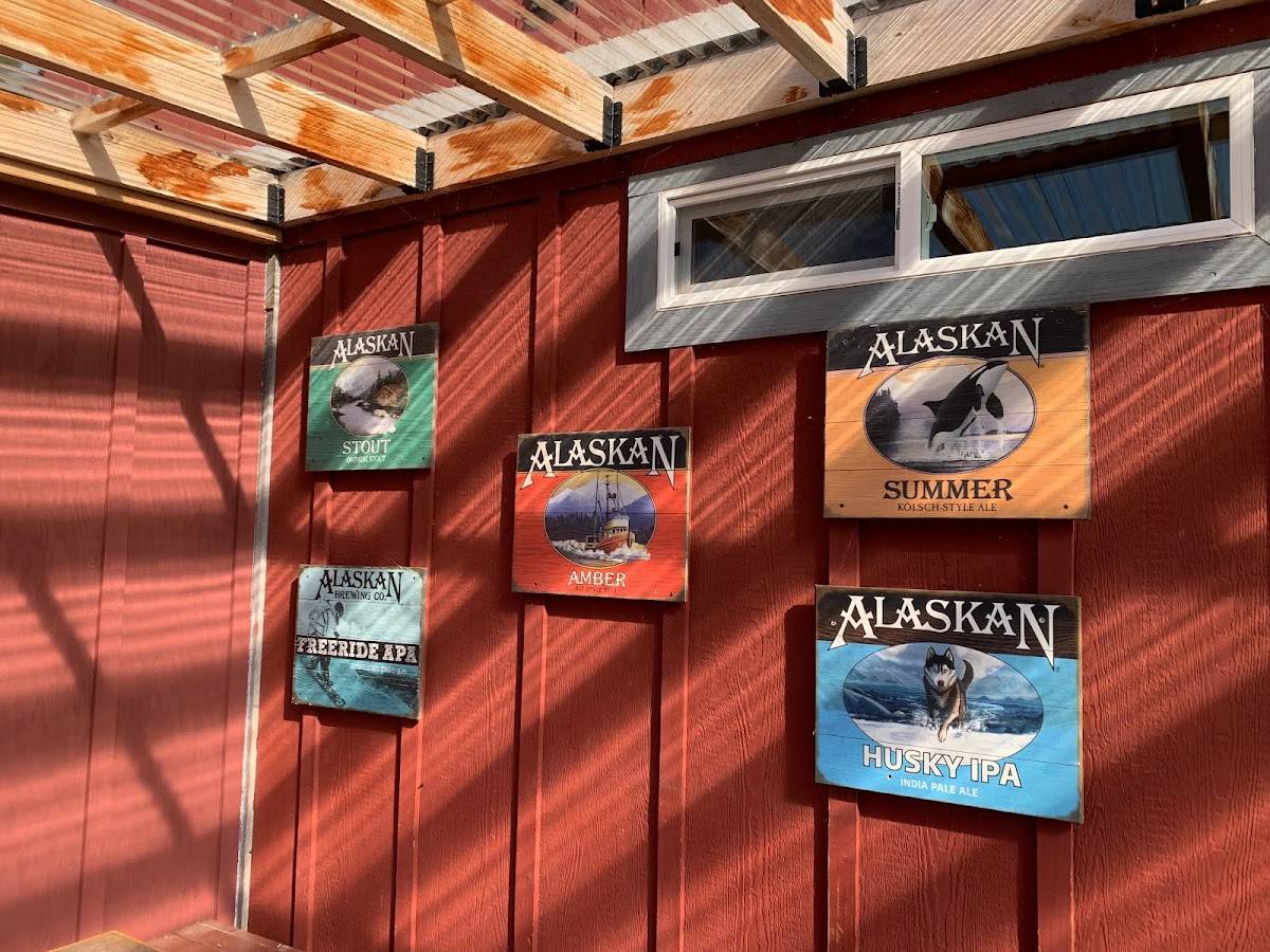 Menu at Skagway Fish Company restaurant, Skagway