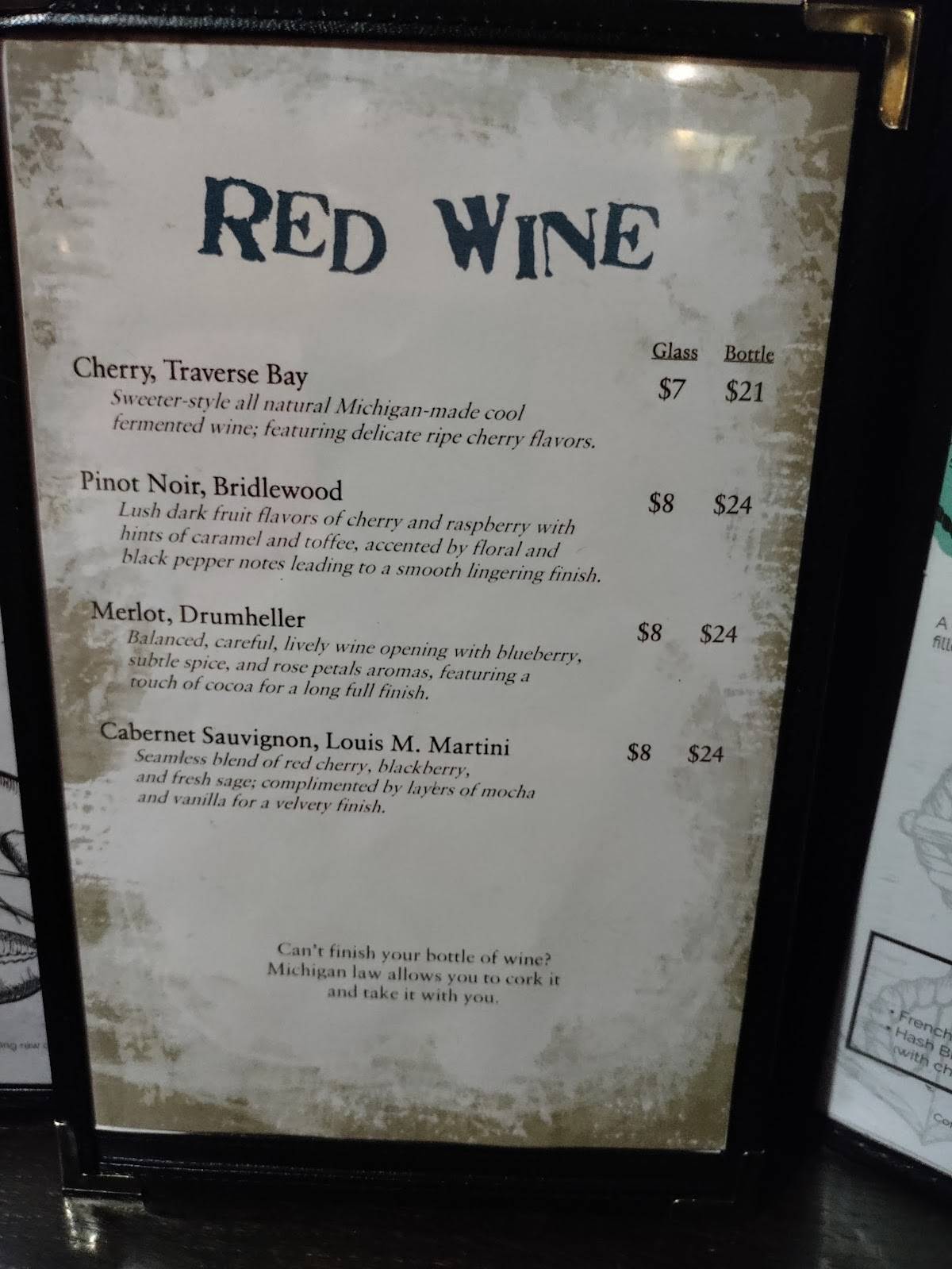 Menu at Whitey's Restaurant & Take Out, Davison
