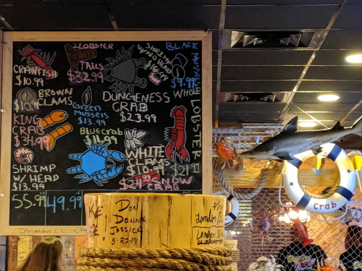 Menu at Storming Crab Seafood Restaurant Lexington, Lexington