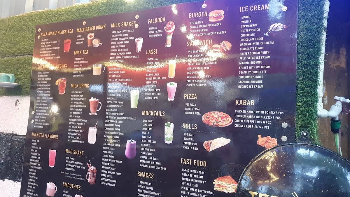 Menu at Tea Park, Bengaluru