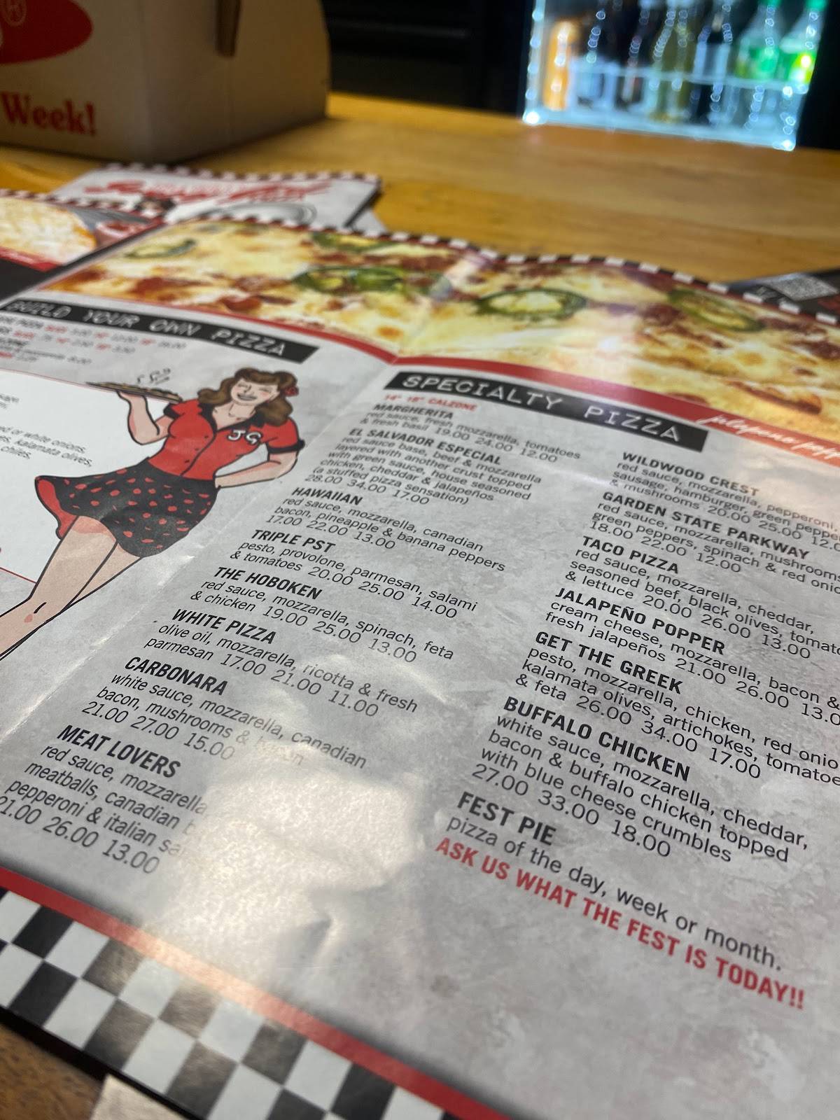 Menu at Teak & Charlie's Jersey Girl Pizza pizzeria, Odessa