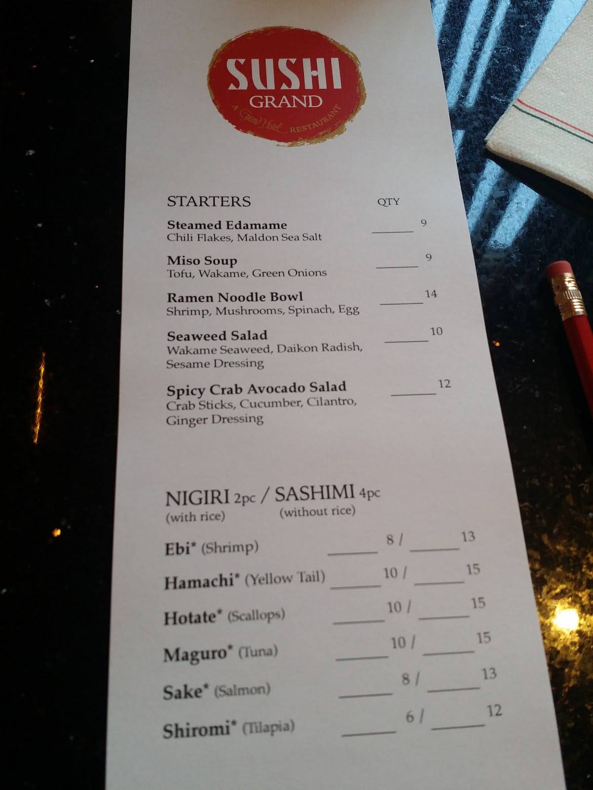 Menu at The Gate House restaurant, Mackinac Island