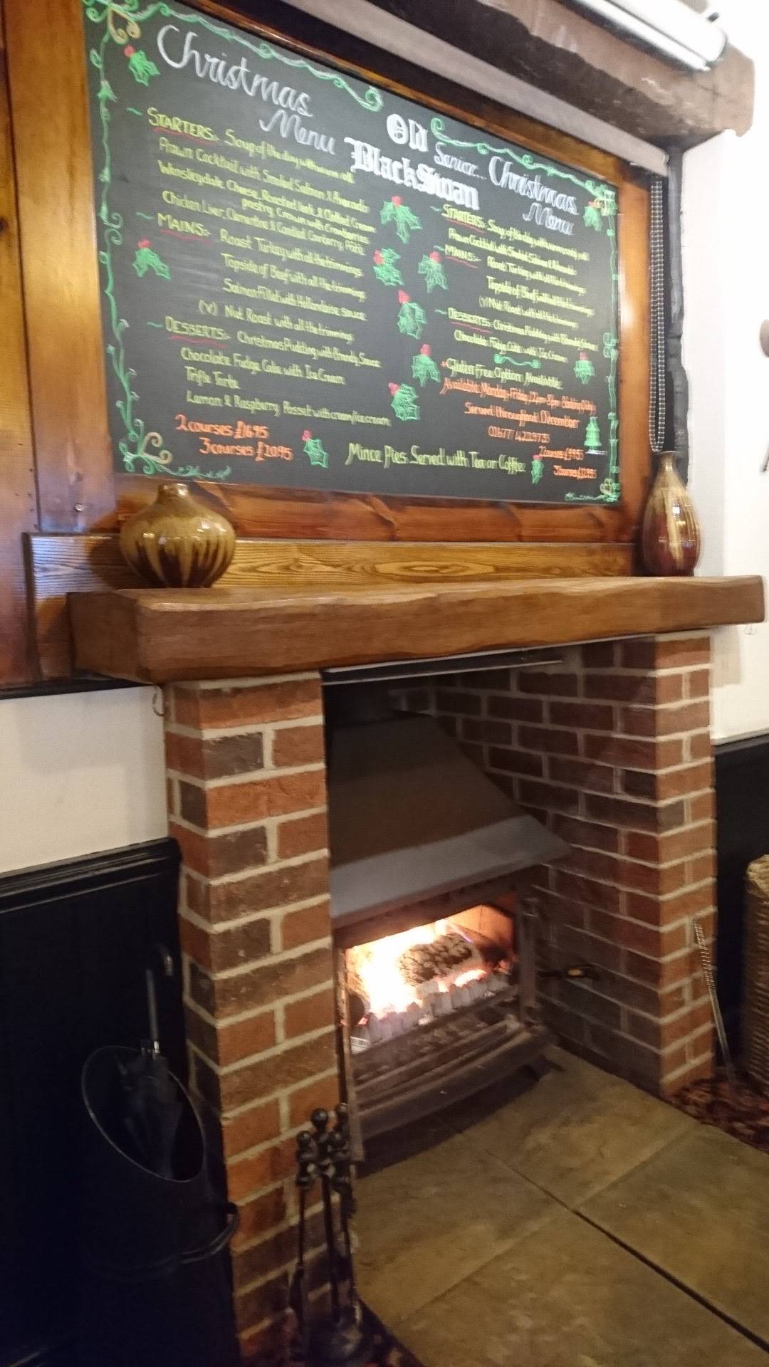 Menu at The Old Black Swan pub & bar, Bedale