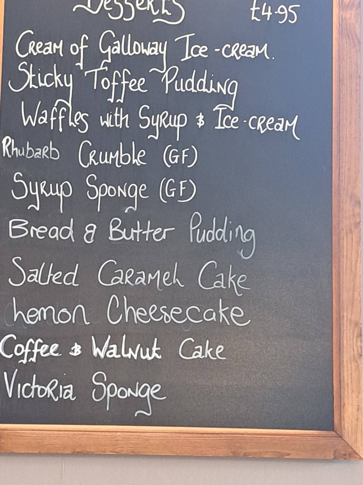 Menu at The Old School House restaurant, Twynholm, A75