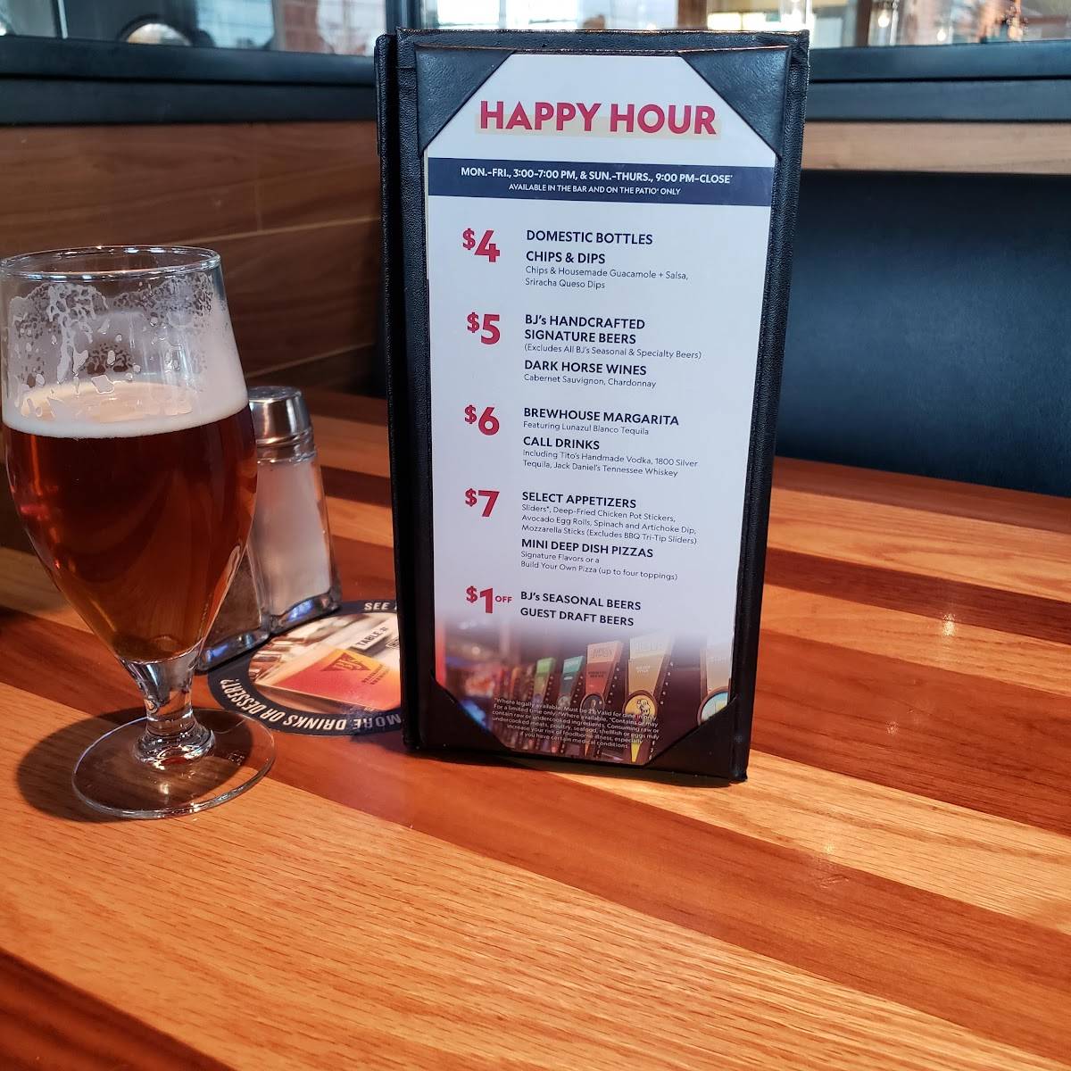 Menu at BJ's Restaurant & Brewhouse, Toms River