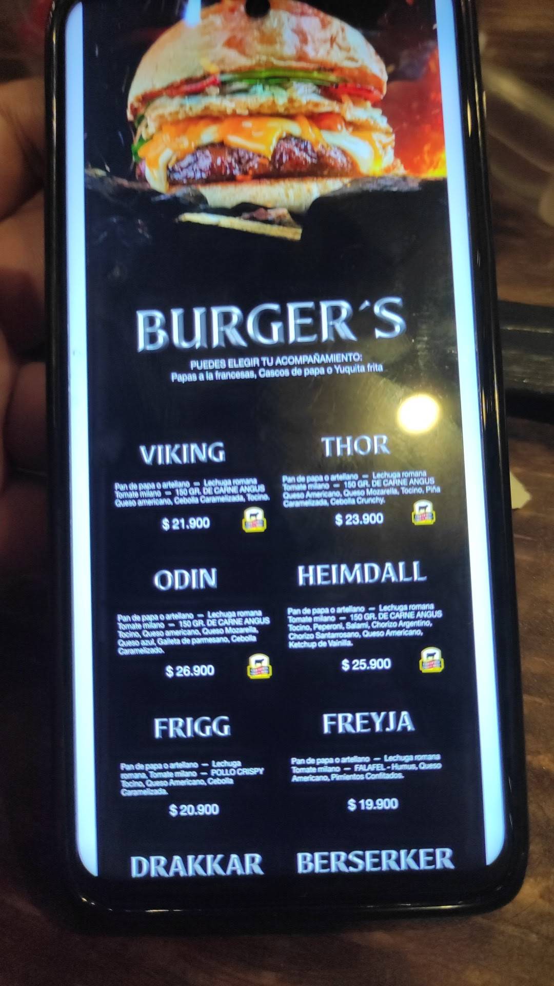 Carta del restaurante Viking House, Barranquilla, Carrera 51b 86 51