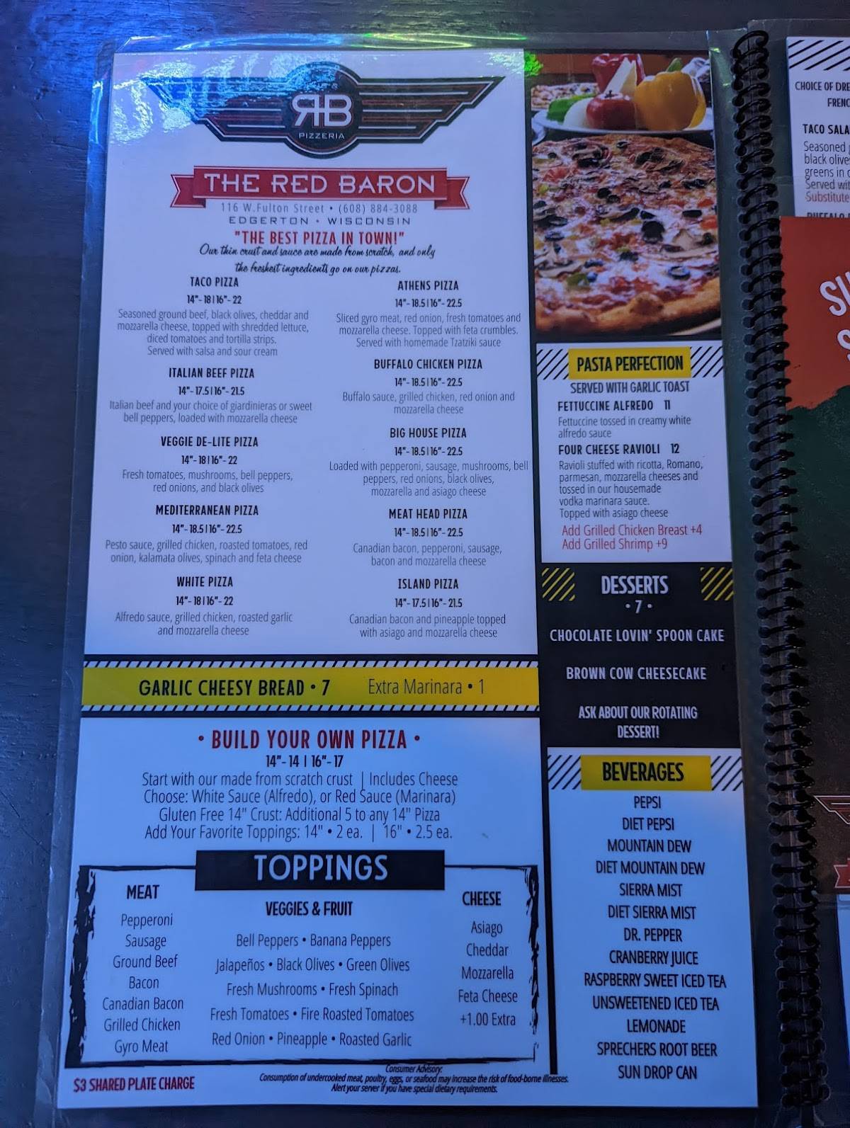 Menu at 2 Brothers Pub and Grill, Edgerton