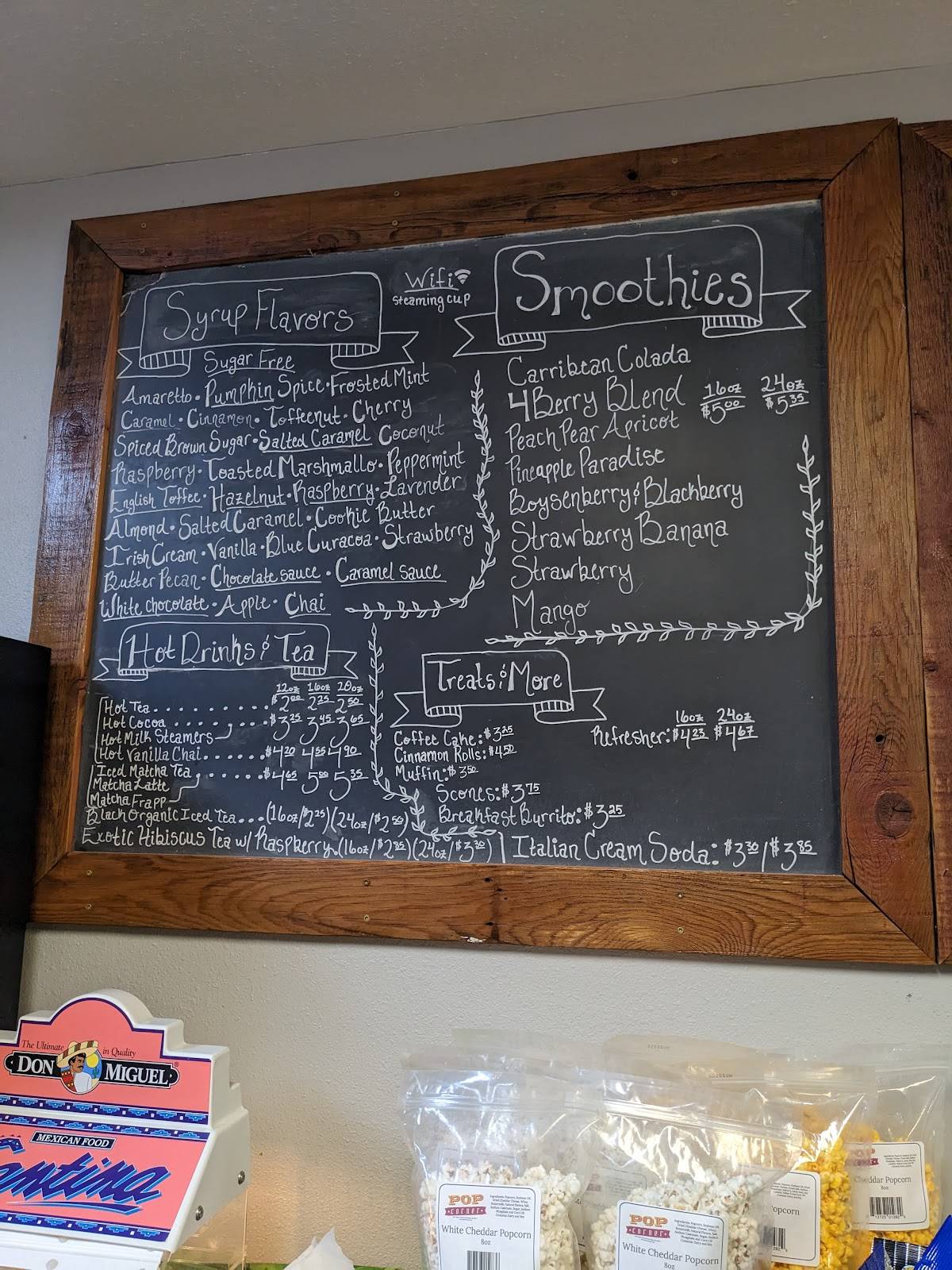 Menu at Allsorts Boutique & MUG coffee shop, Sutherland