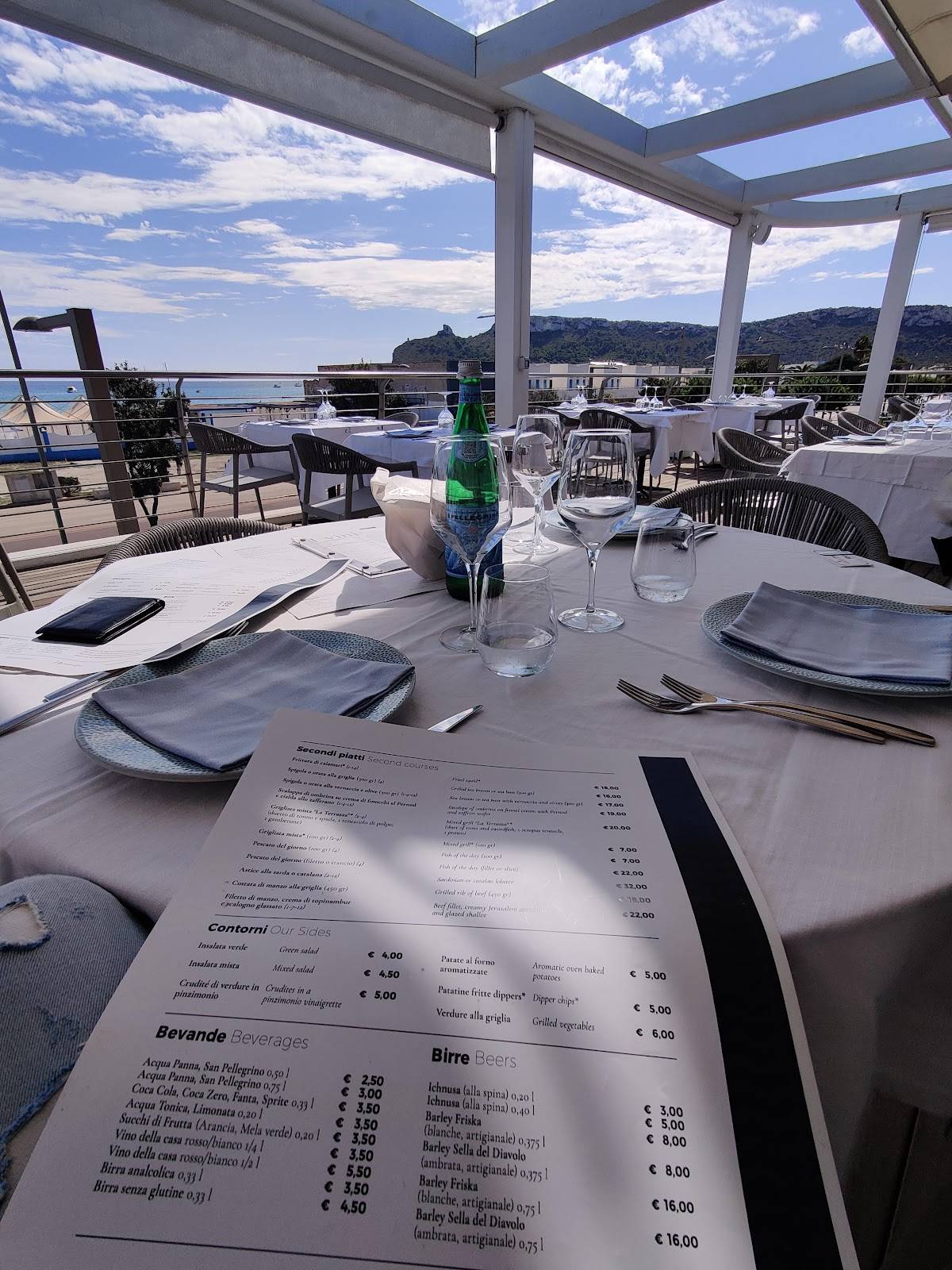 Menu Da Antica Cagliari Lungomare Terrazza Ristorante Cagliari Viale