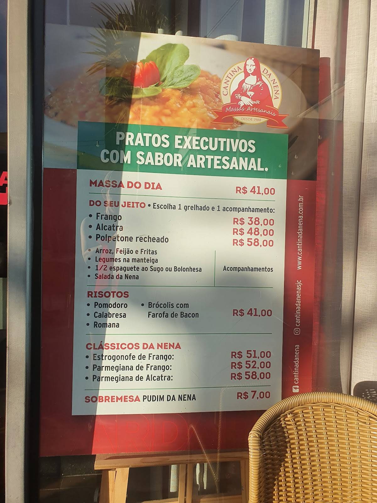 Menu em CANTINA DA NENA AQUARIUS restaurante, São José dos Campos, AV