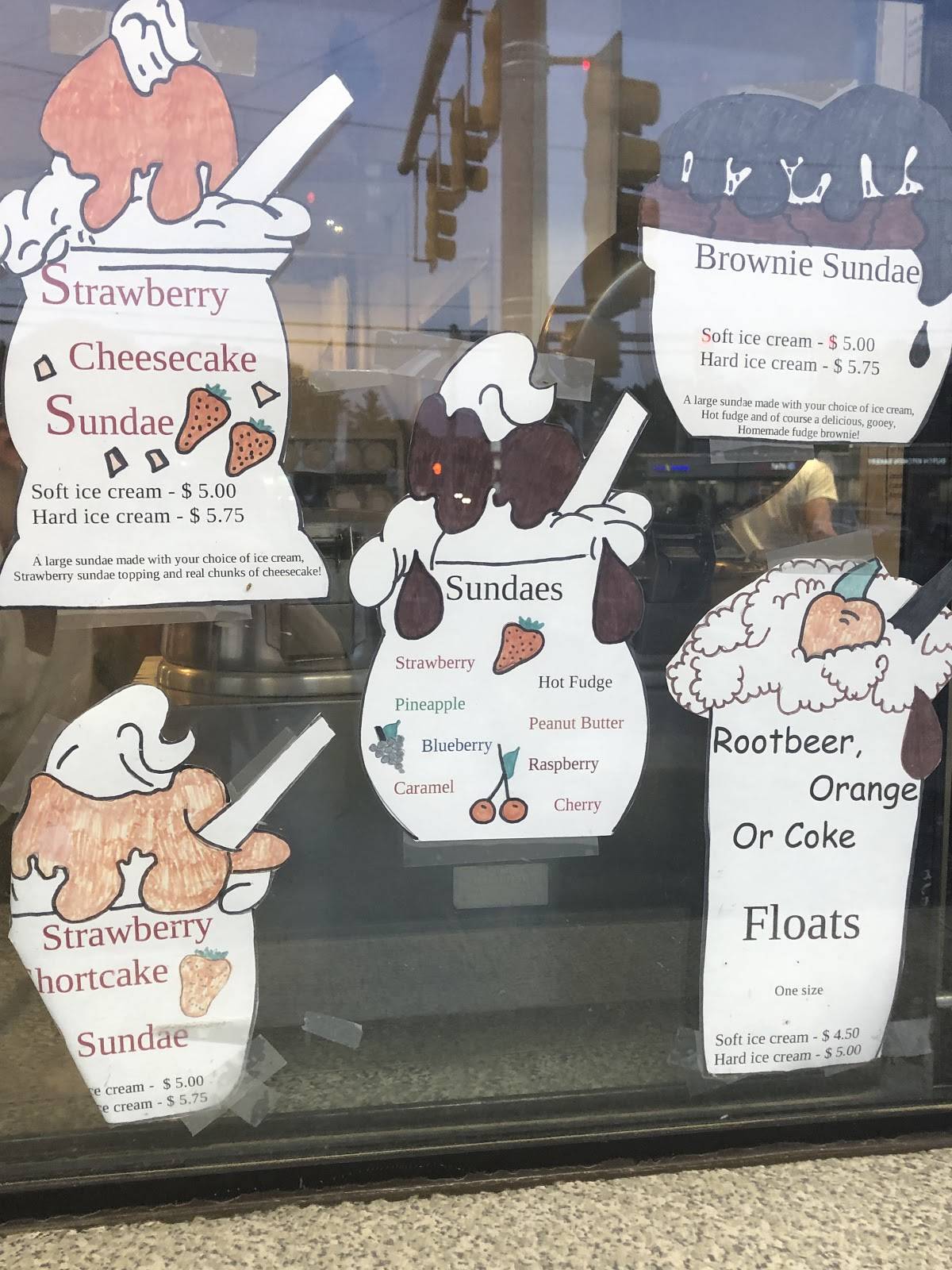 Menu at Carol's Dairy Bar, Fitchburg