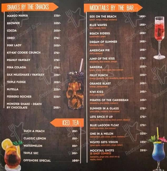 Menu at Club Offshore cafe & restaurant, Vadodara, Ground Floor