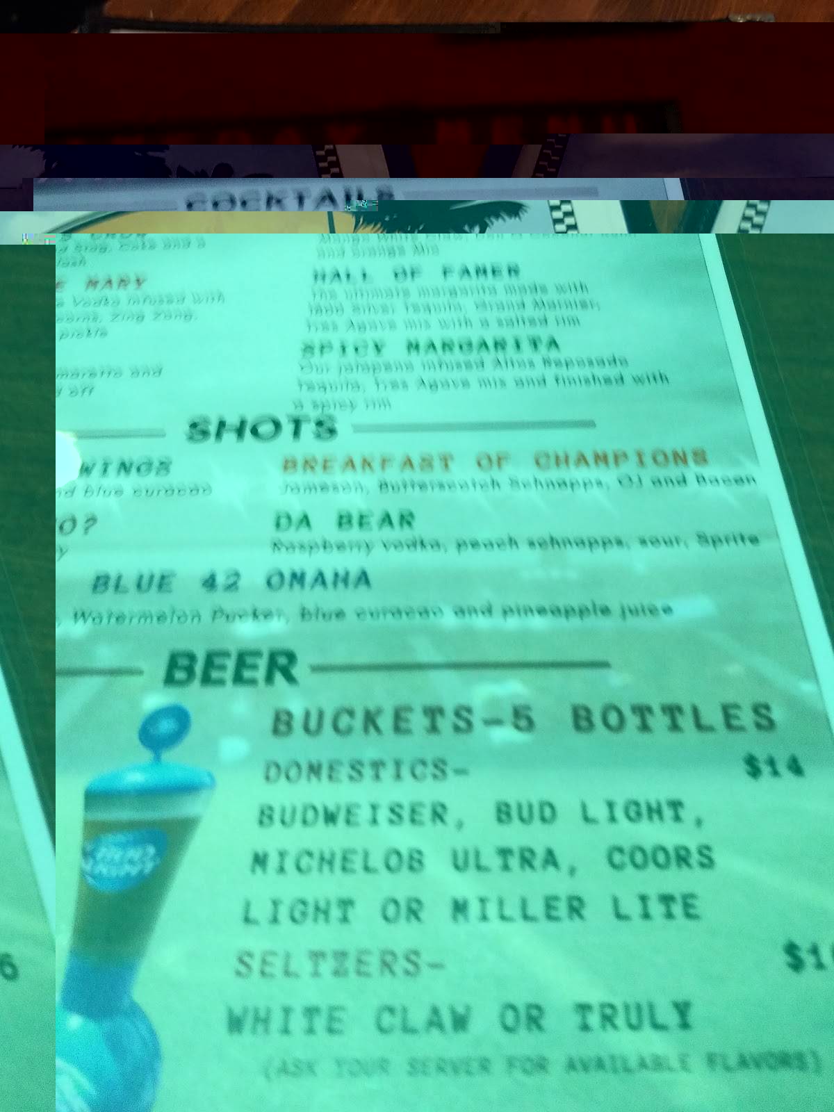 Menu at Dagwood's Deli & Sports Bar, Surfside Beach