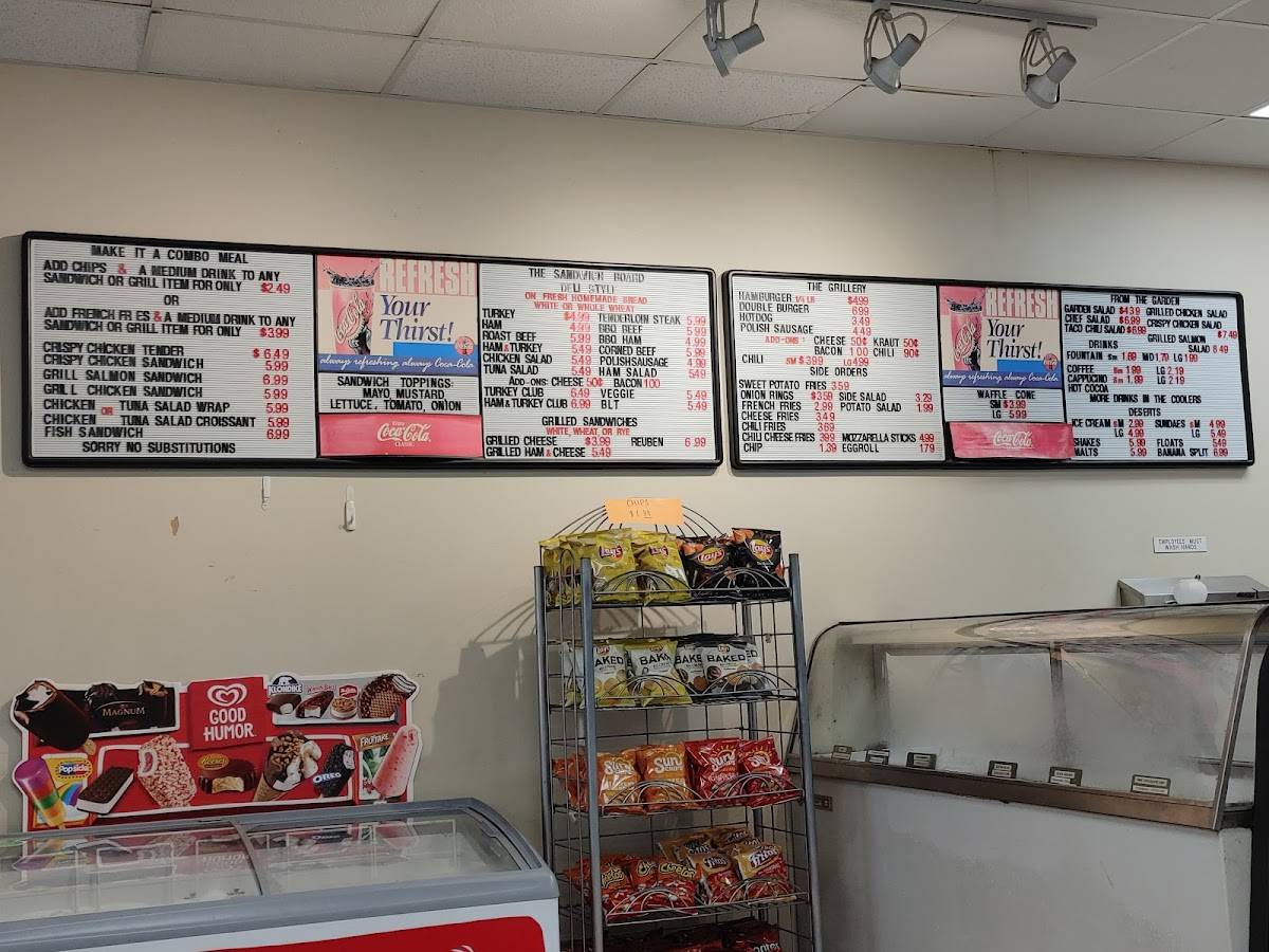Menu at Dave's Bakery & Deli, Independence