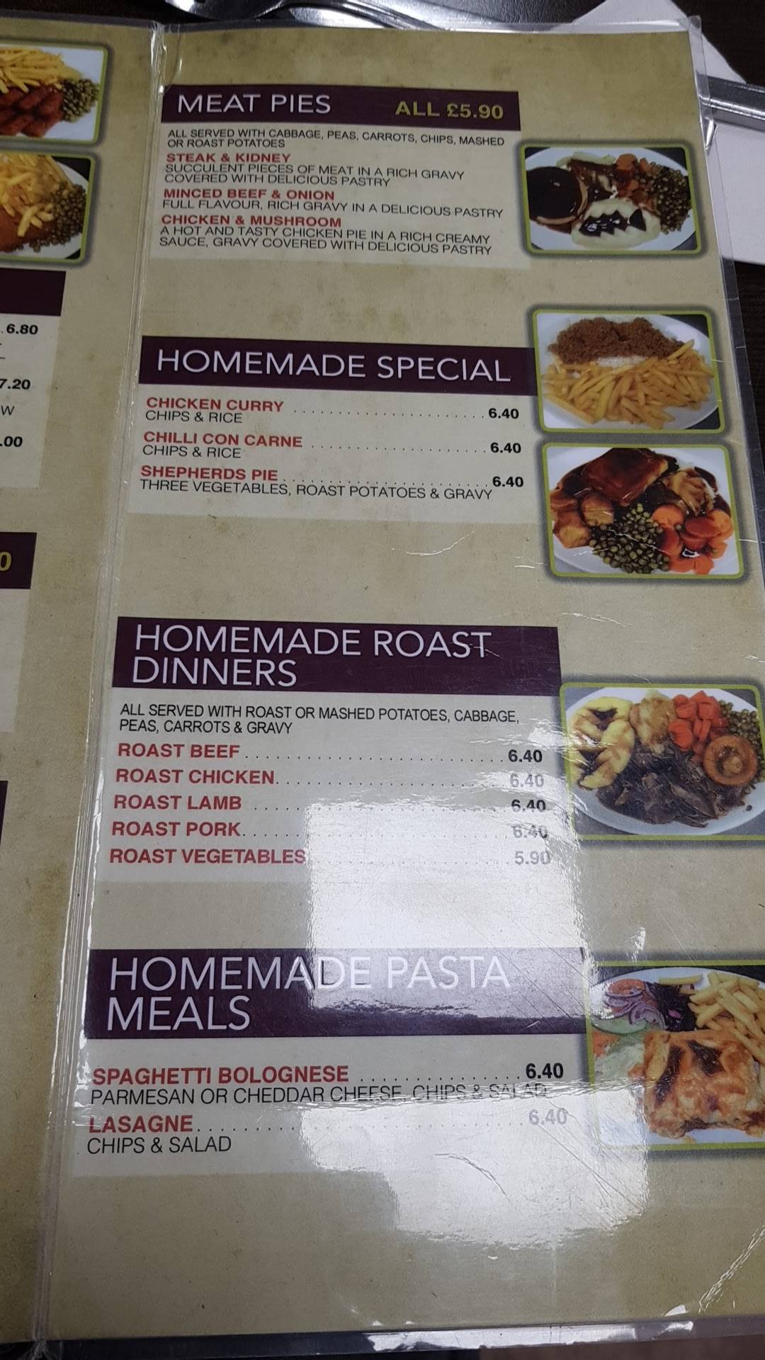 Menu at Anada Cafe, Downham Market