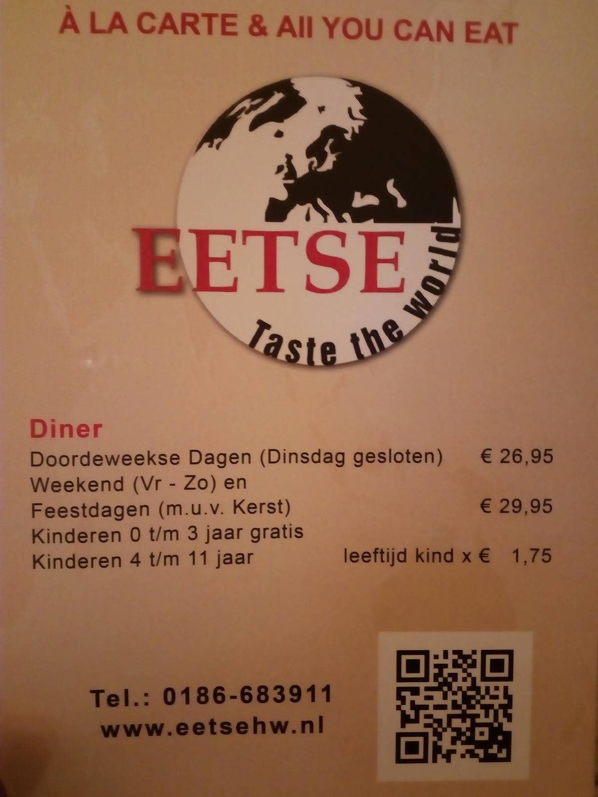 Speisekarte von Eetse Hoekschewaard, Klaaswaal