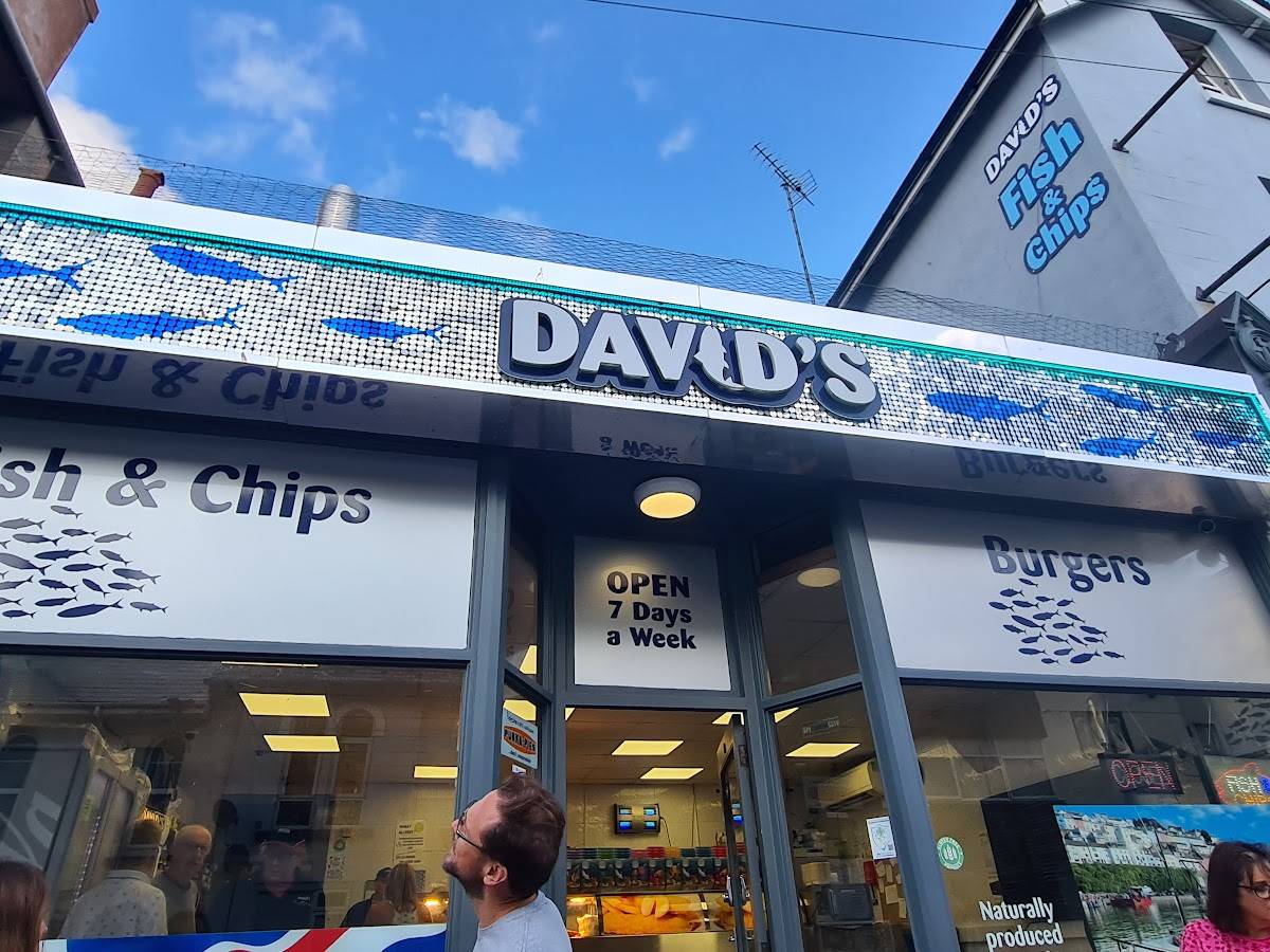 Menu at David's Fish & Chips fast food, Brixham