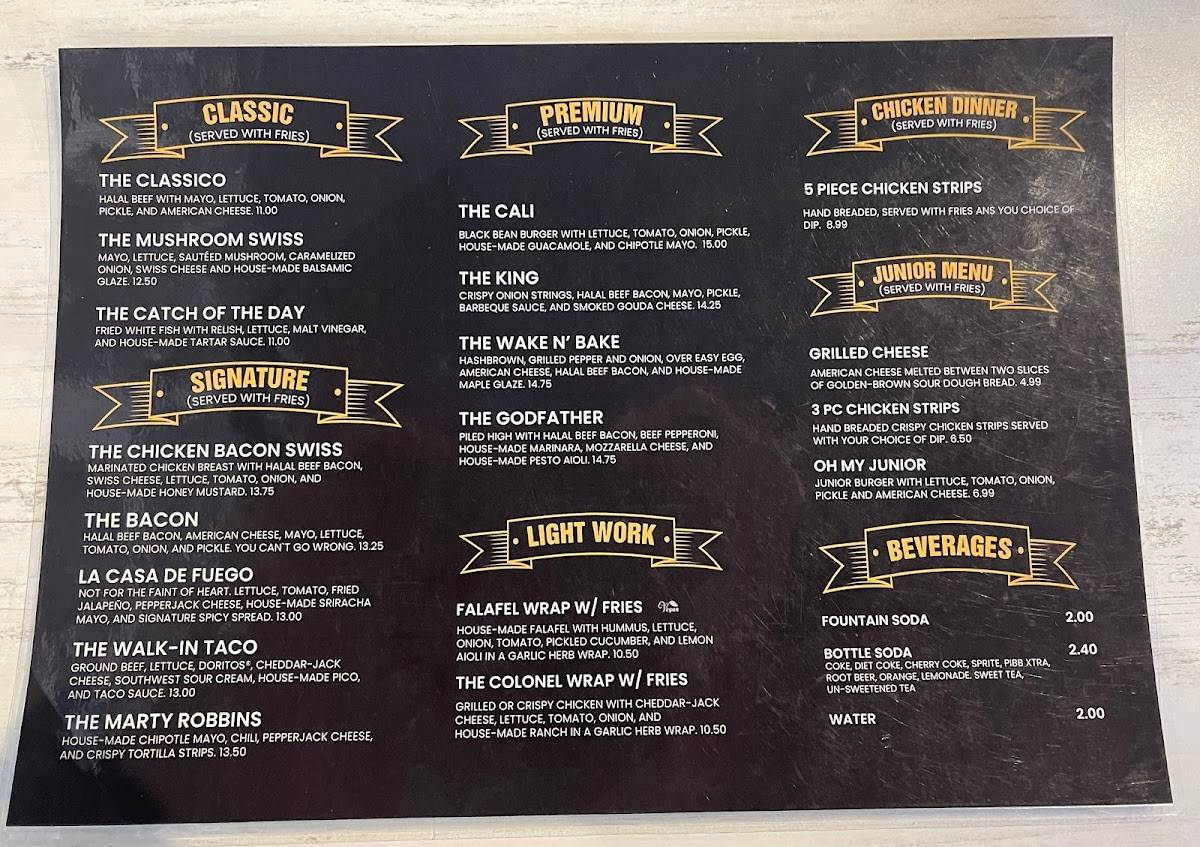 Menu at Oh my Grill fast food, Cedar Falls