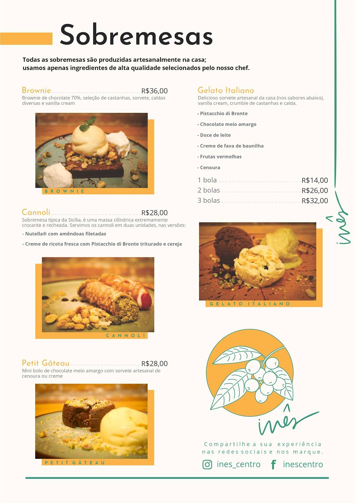 Menu em Inês Centro restaurante, Atibaia
