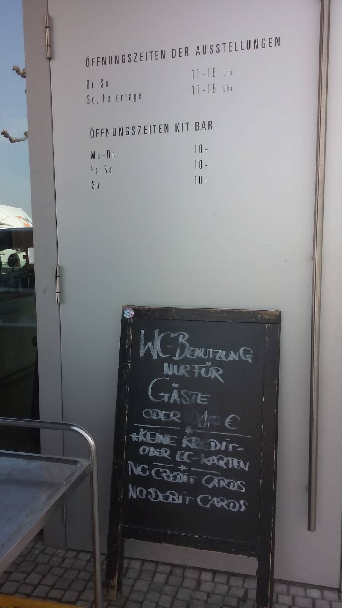 Speisekarte von KIT KunstimTunnel Café cafe, Düsseldorf, Mannesmannufer 1