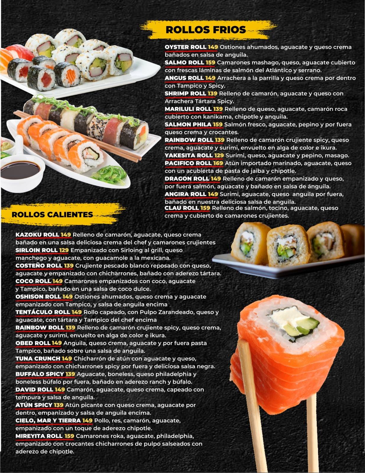 Menu At Kazoku Grill Restaurant Ramos Arizpe