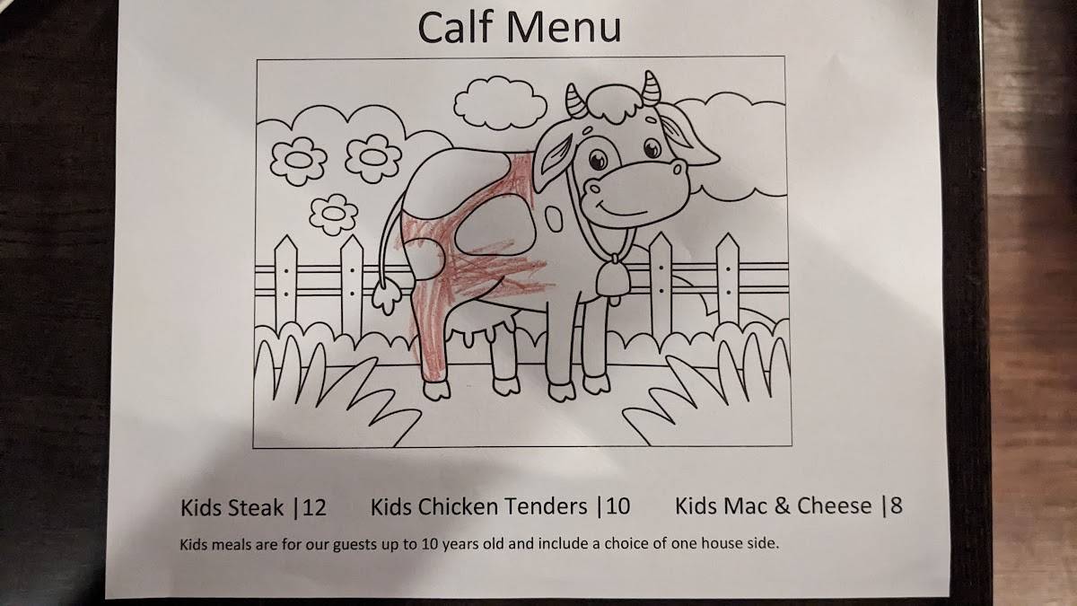 Menu at Cheyanne's Steakhouse & Lounge, Kingsburg