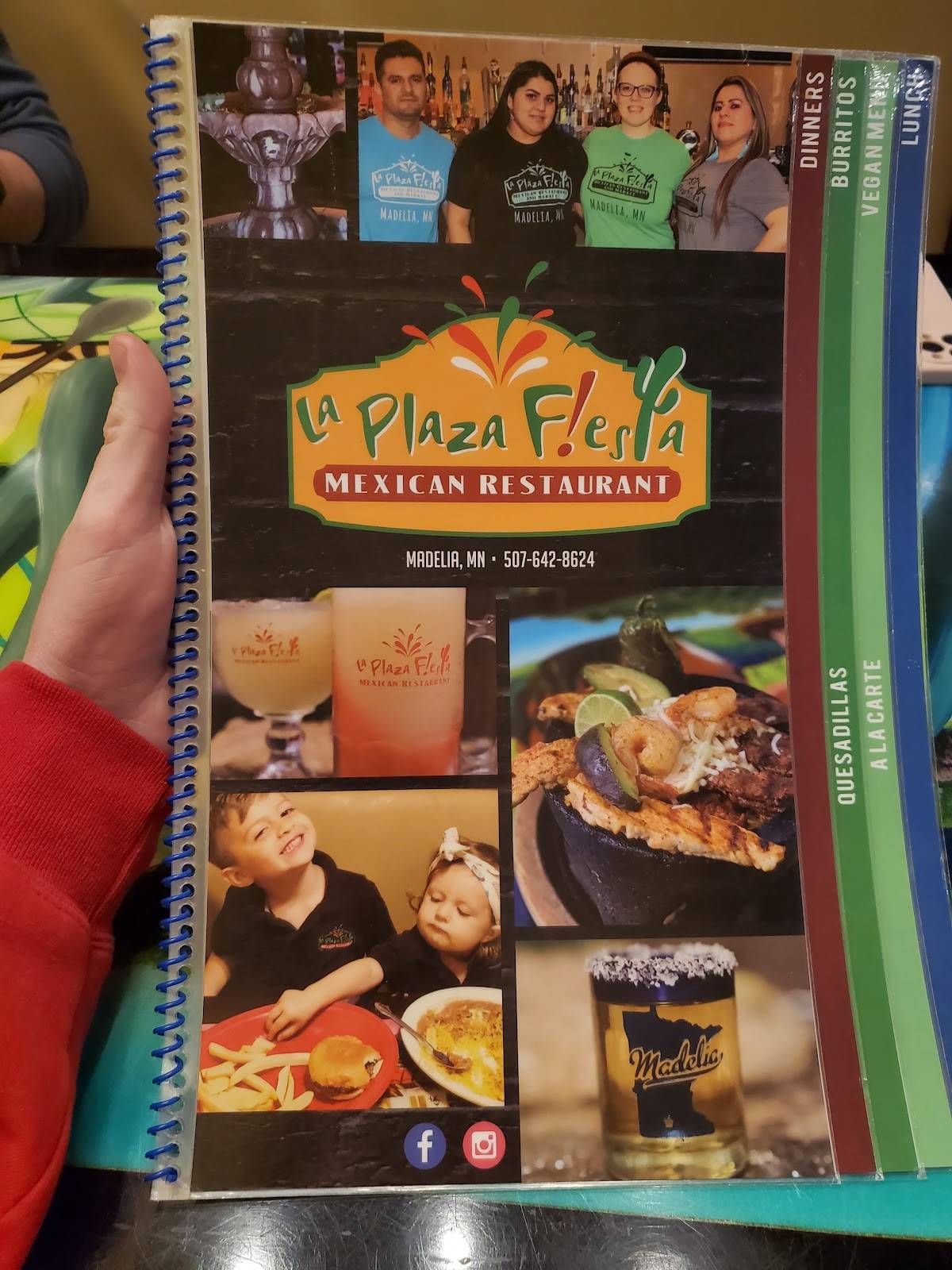 Menu at La Plaza F!esta restaurant, Madelia