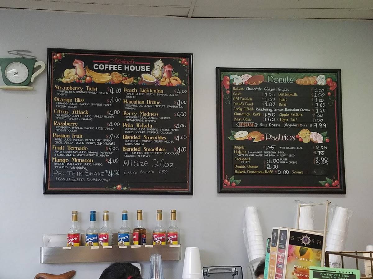 Menu at Linda's Coffee House, Lake Forest
