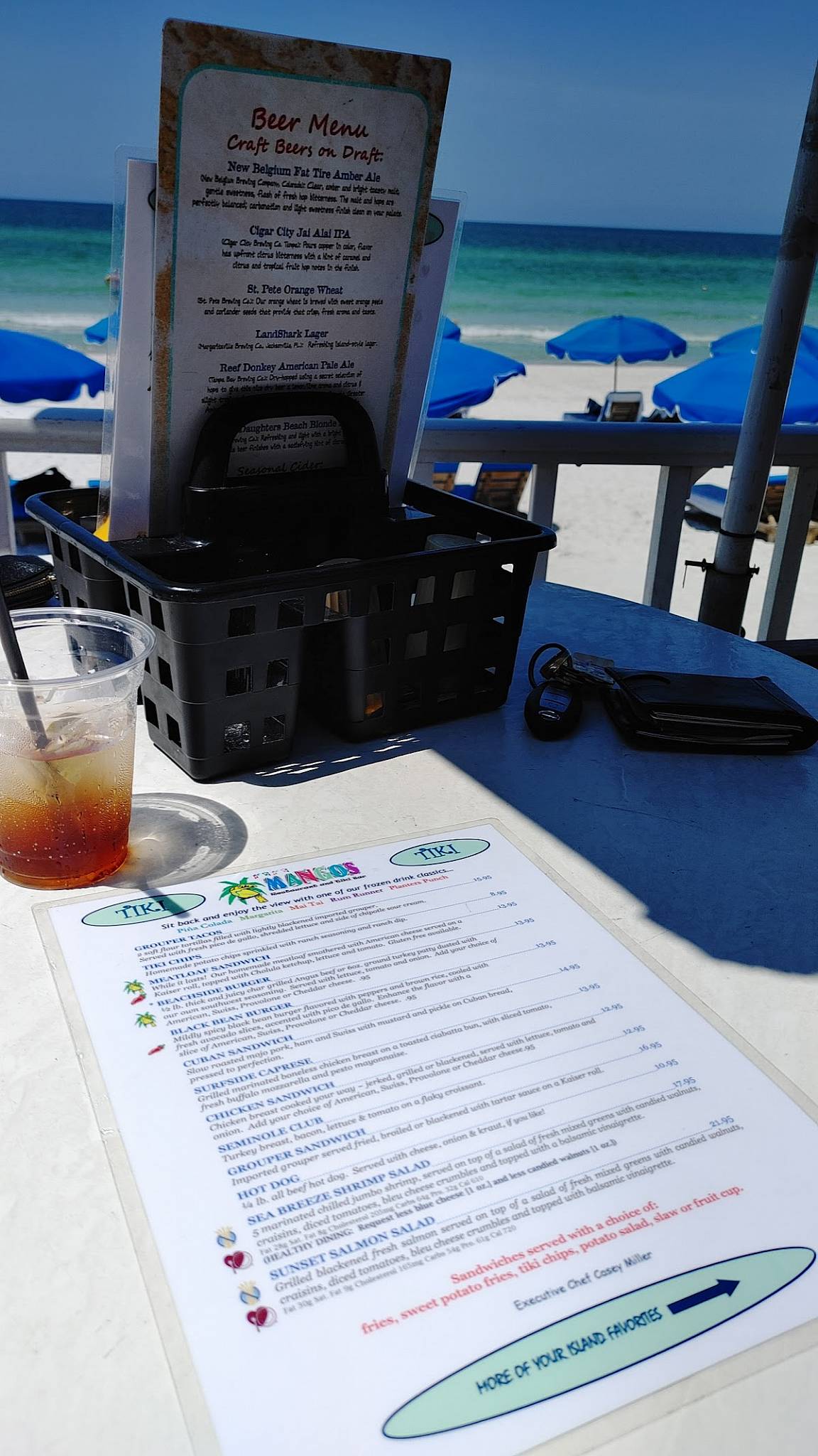 Menu at Mangos Restaurant & Tiki Bar, North Redington Beach