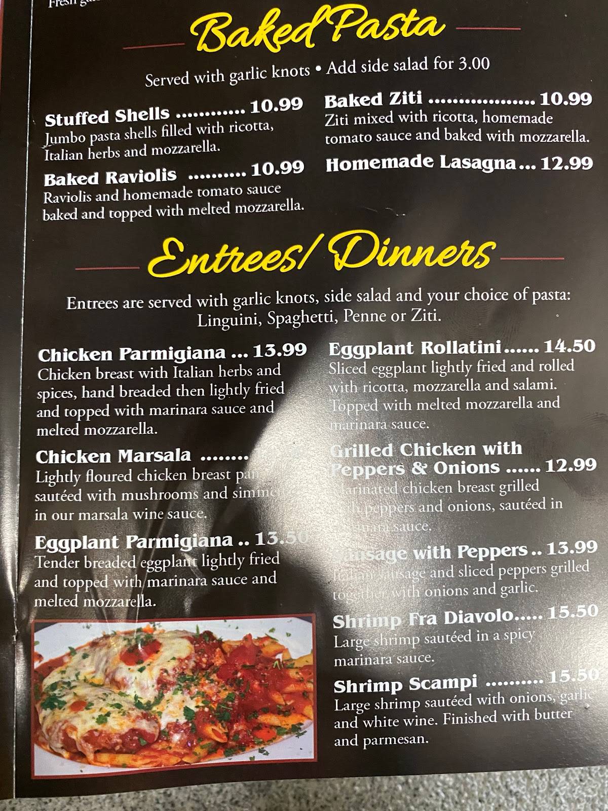 Menu at Danny’s Authentic NY Pizza pizzeria, Murrells Inlet