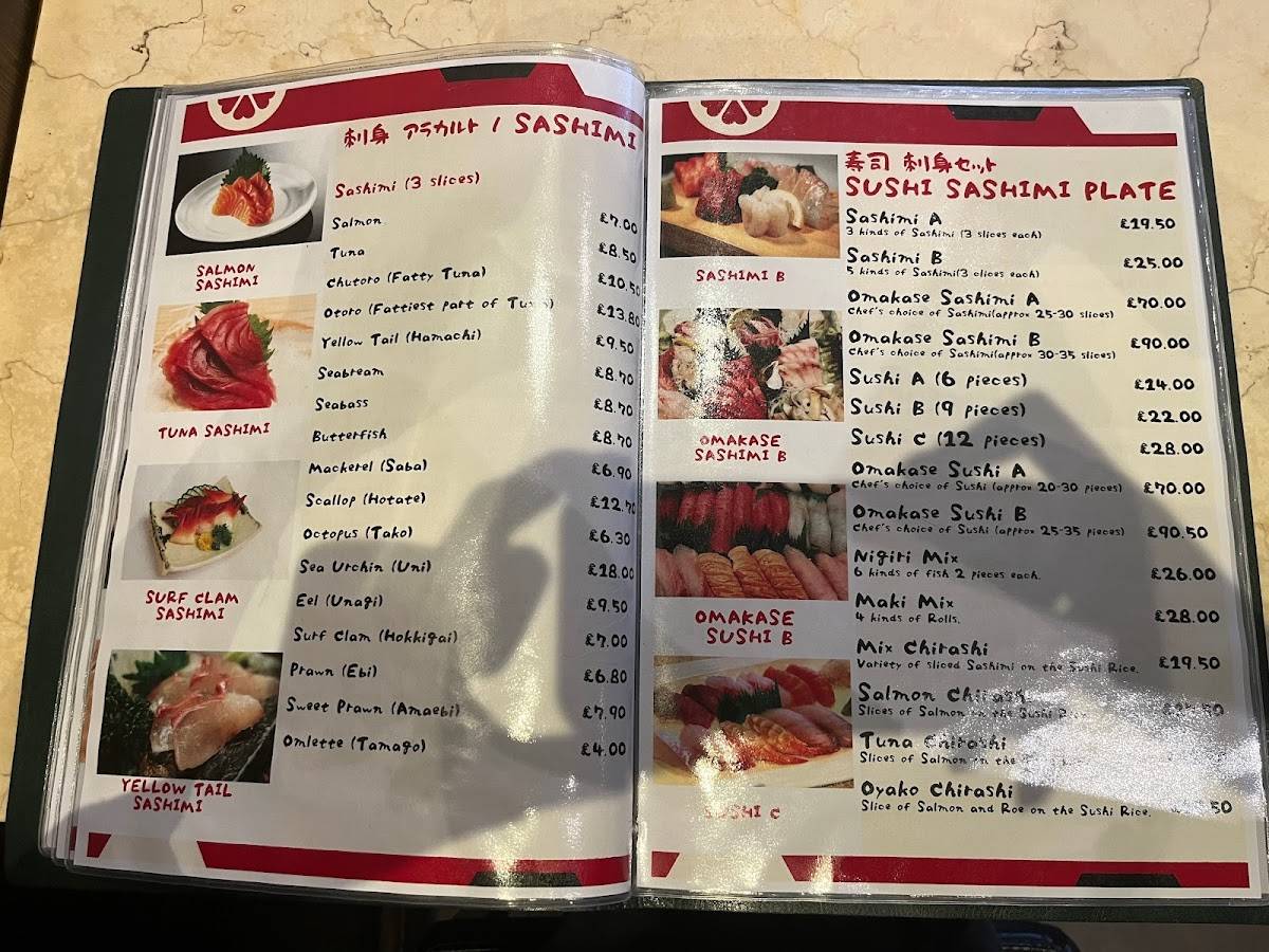 Menu At Nala Japanese Restaurant, London