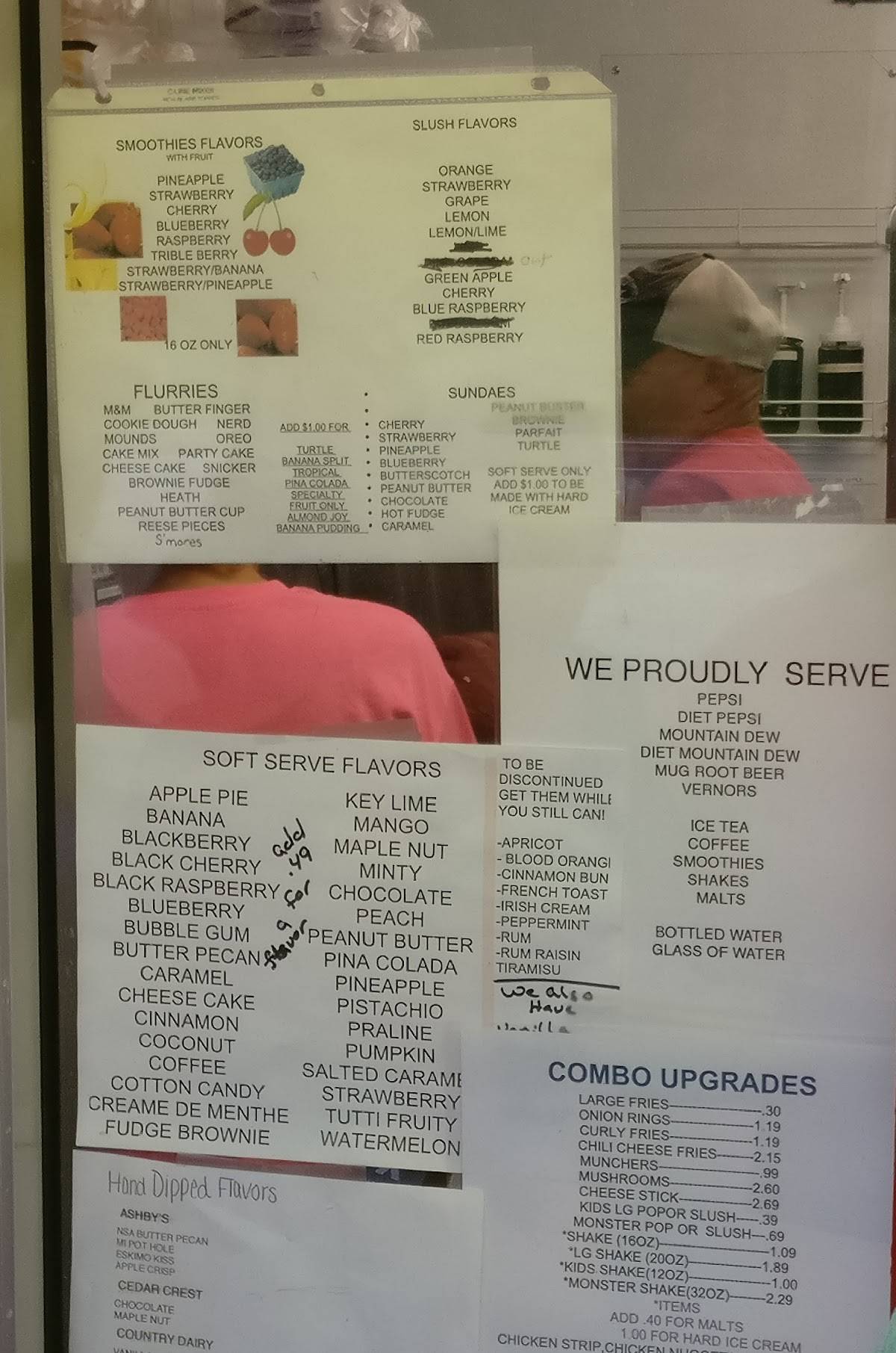 Menu at Otisville Dairy Delight and Taco Hut, Otisville
